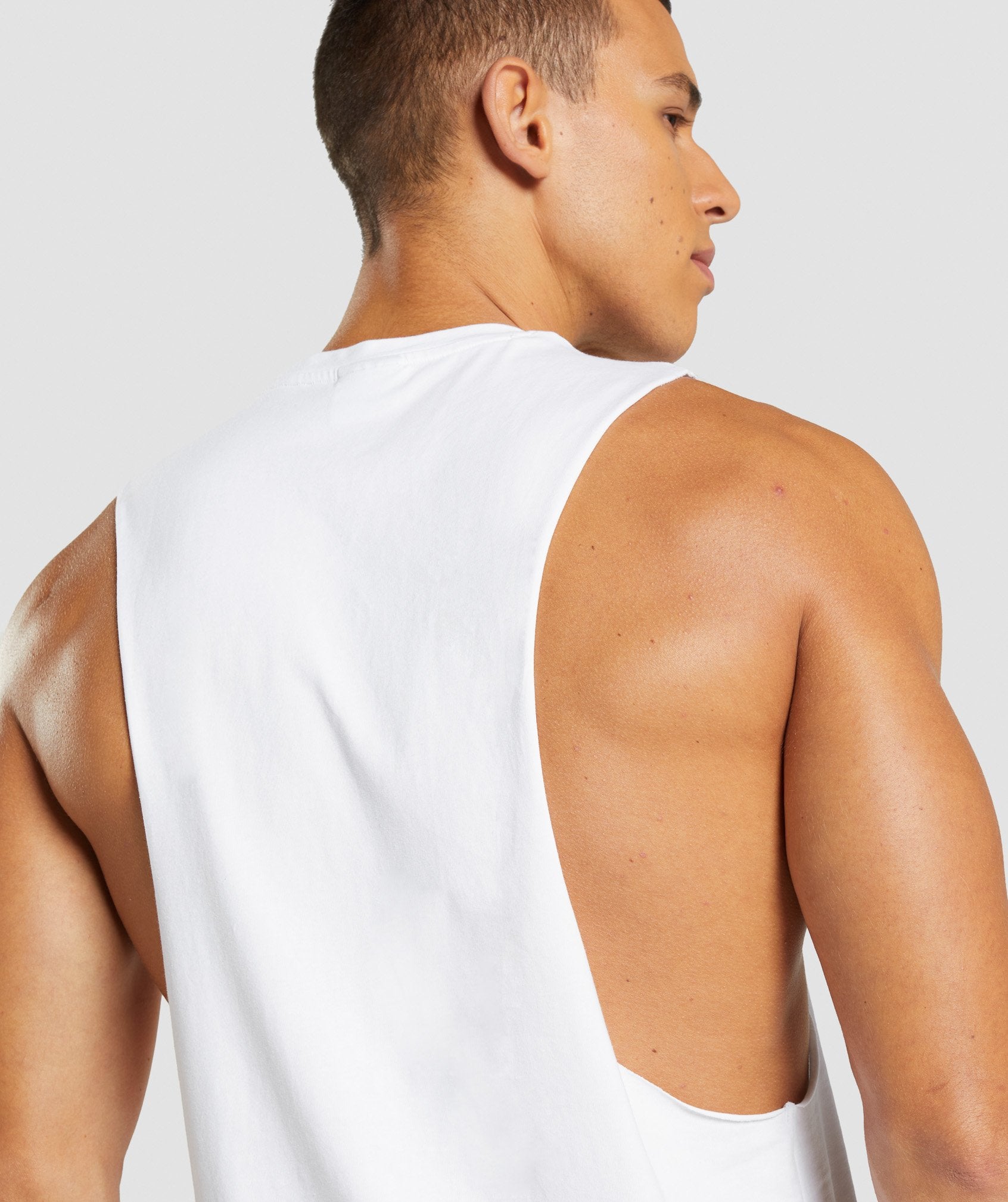 Central Drop Arm Tank in White - view 6