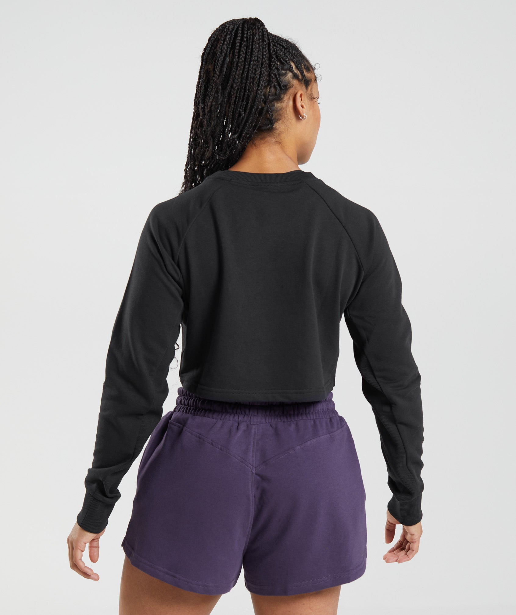 Legacy Cropped Sweater in Black - view 2