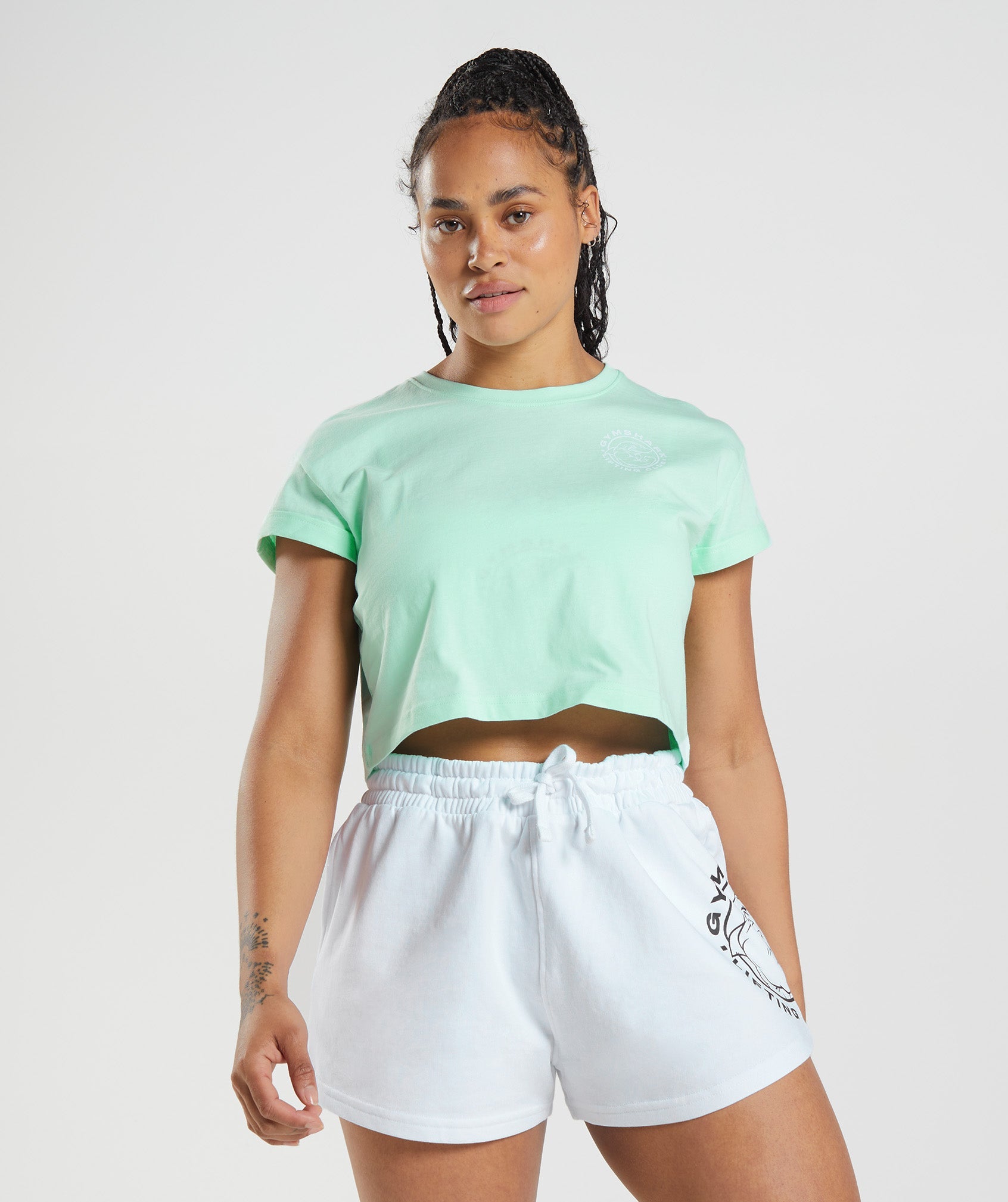 Legacy Crop Top in Turbo Blue