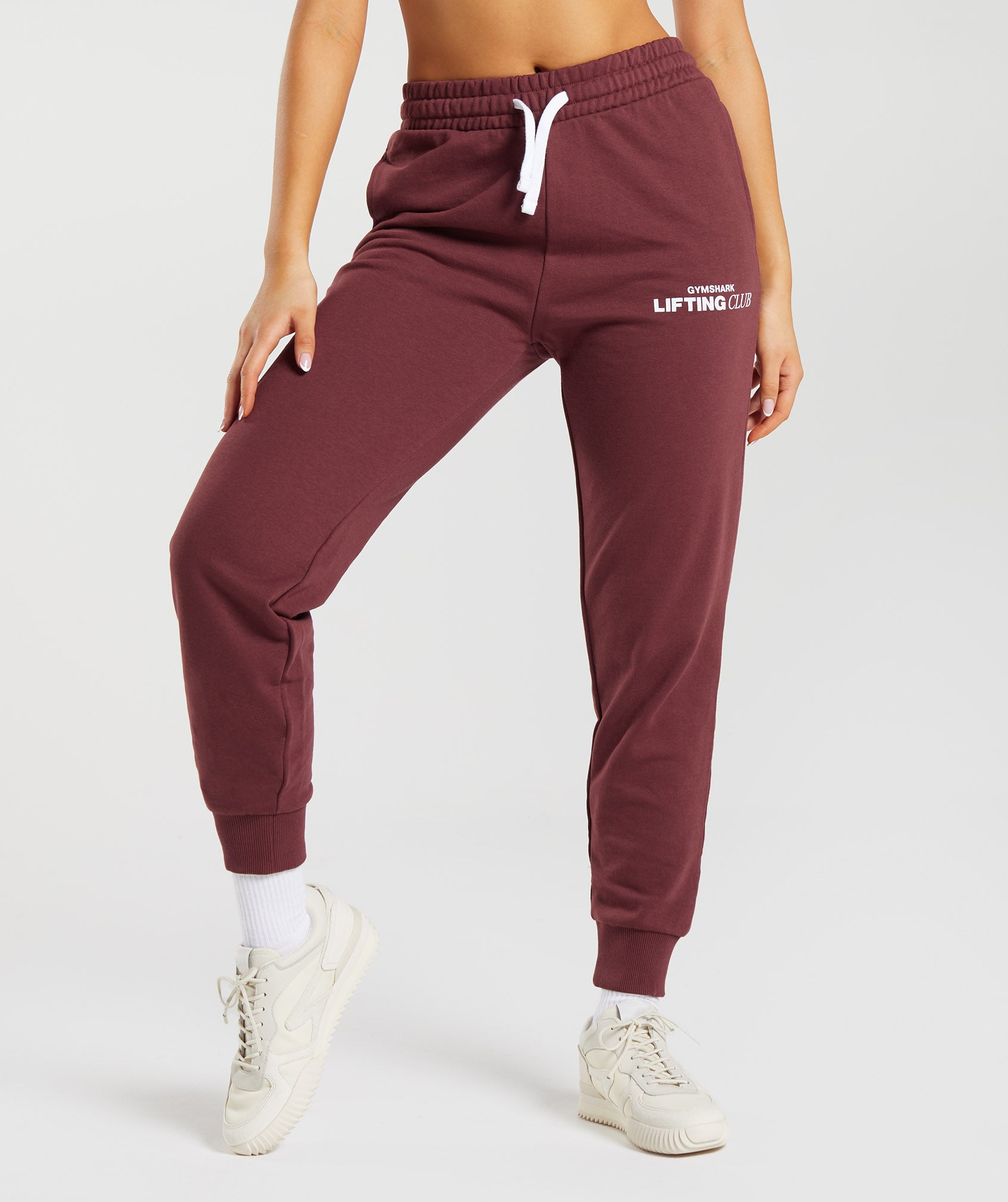 Social Club Joggers in Cherry Brown - view 1