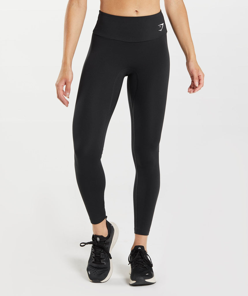 Gymshark Fraction Leggings - Black/White | Gymshark