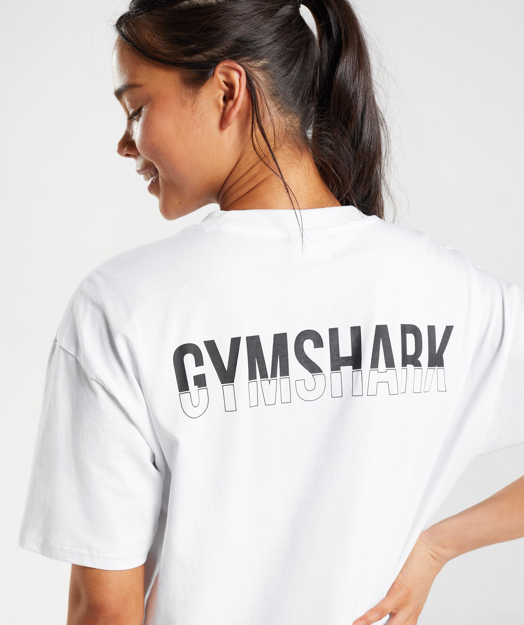 Gymshark Global Graphic Long Sleeve T-Shirt - Black