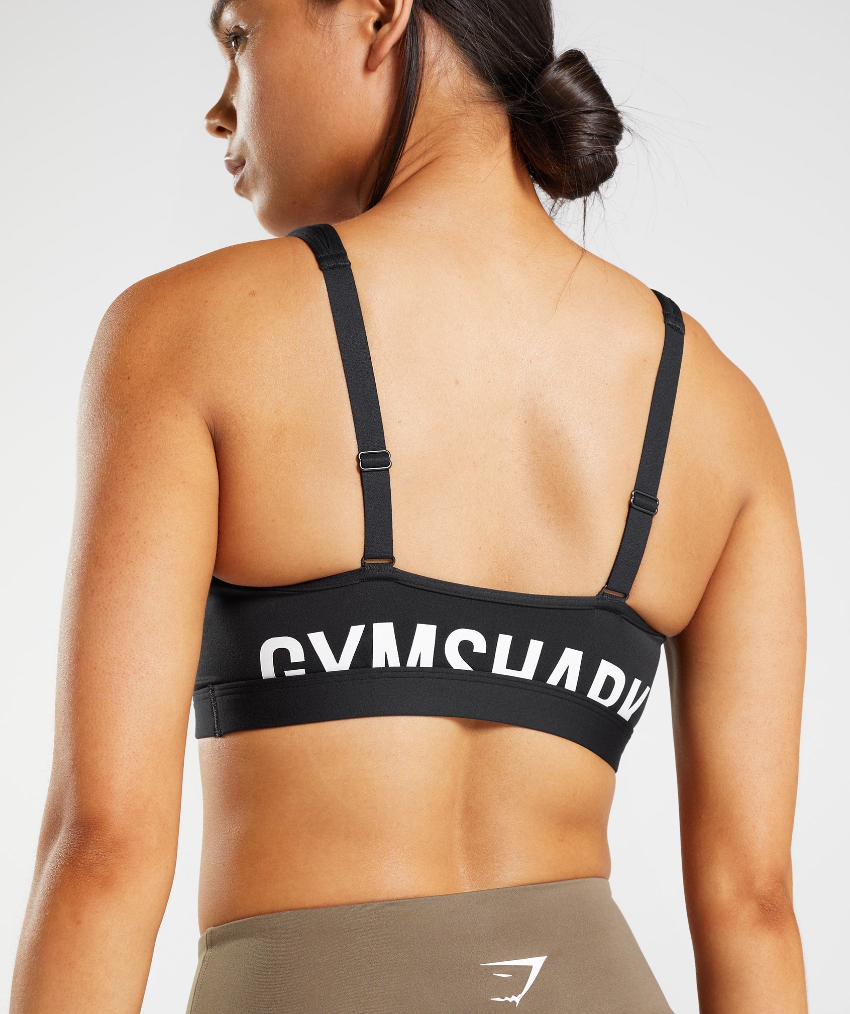 New Gymshark Women's Black Open Back Training Sports Bra Size