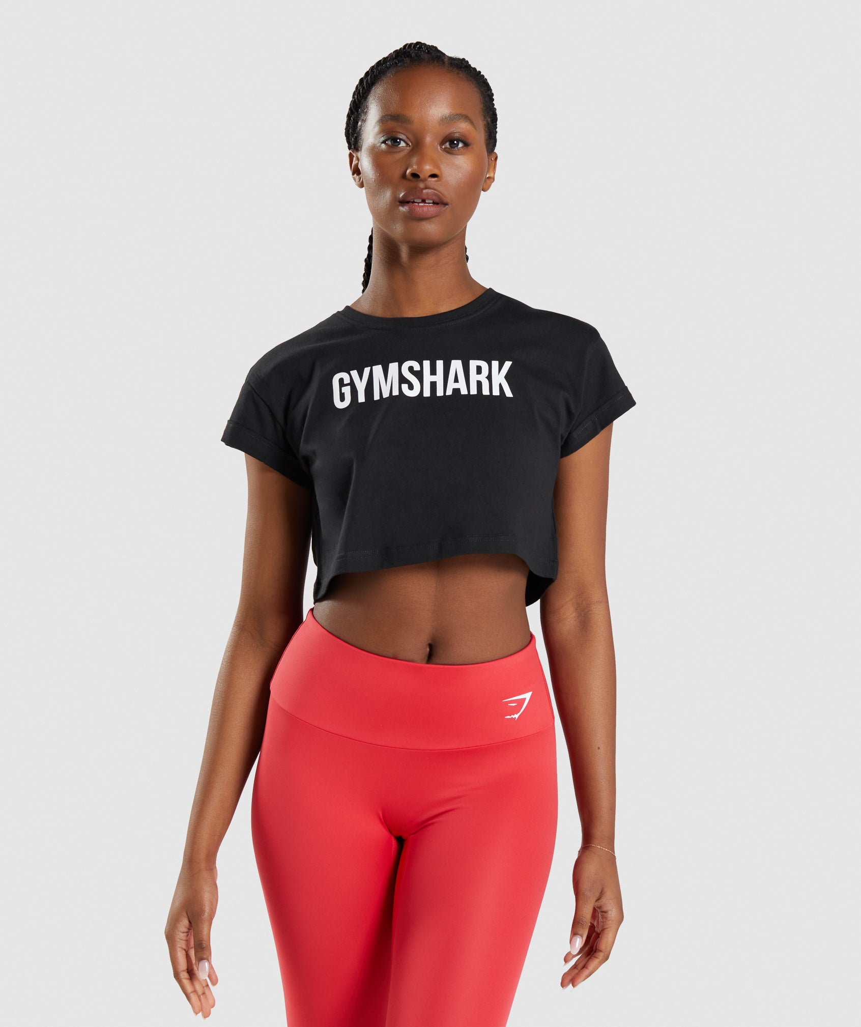 Gymshark Apollo Crop Top - Black | Gymshark