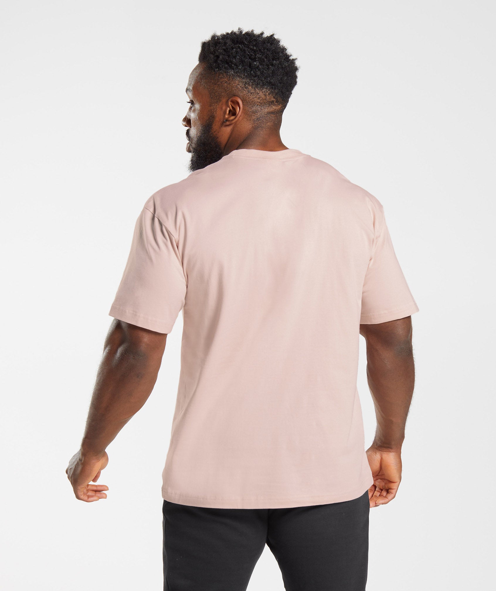 Apollo Oversized T-Shirt in Misty Pink - view 2