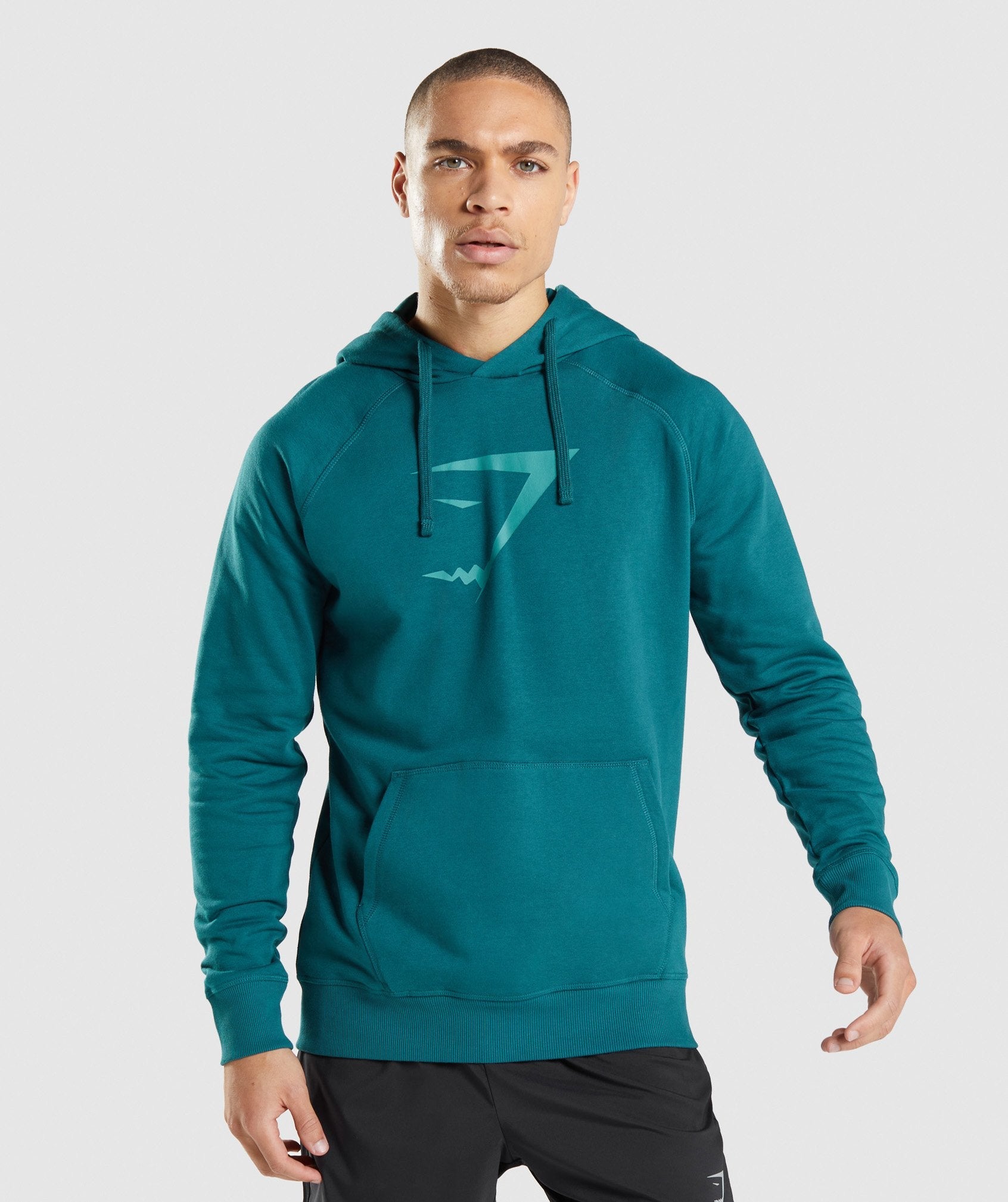 Sharkhead Infill Hoodie in Teal - view 1