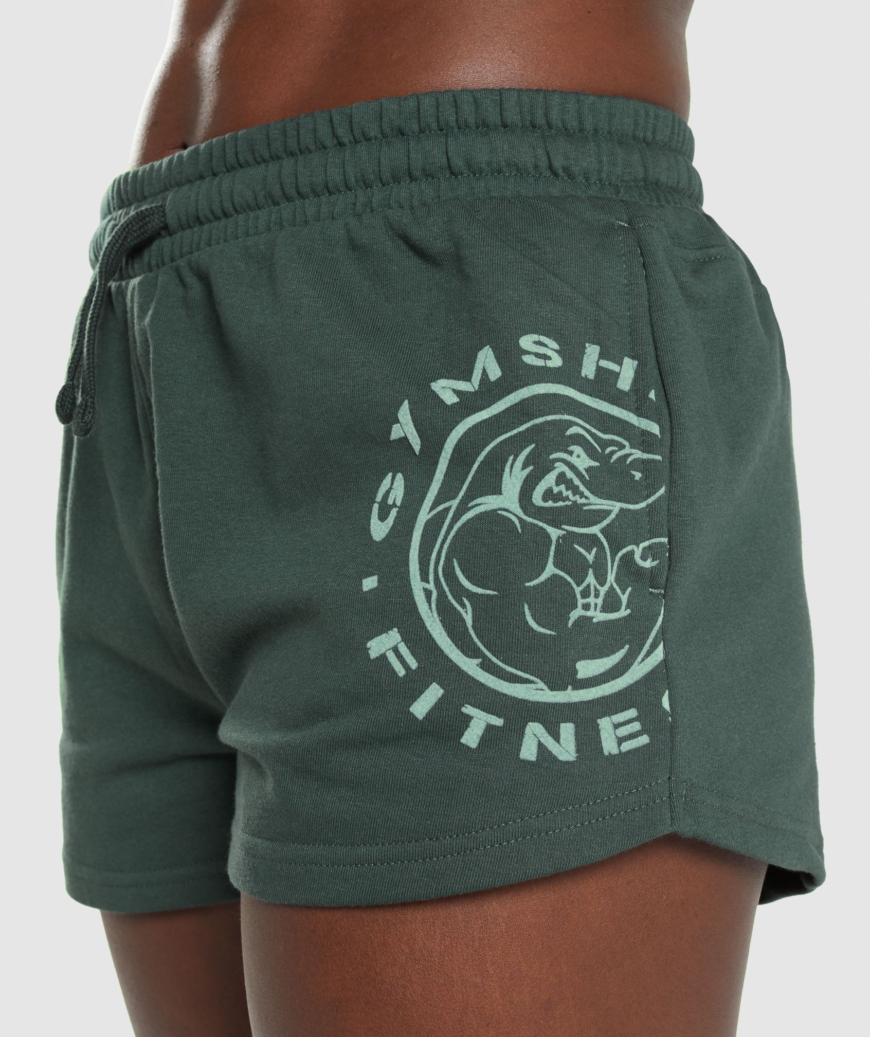 Legacy Graphic Shorts in Dark Green - view 7