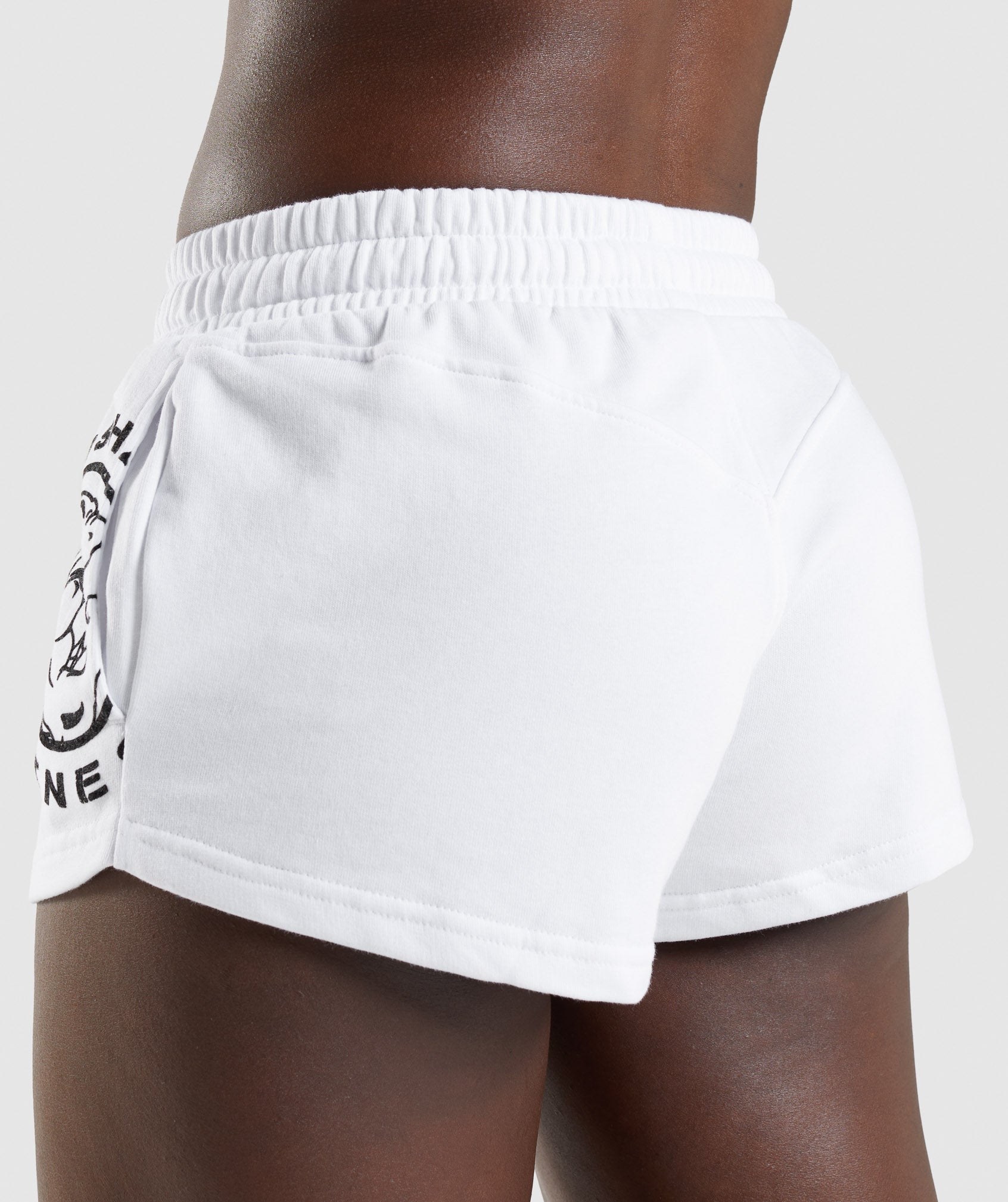 Legacy Graphic Shorts in White - view 5
