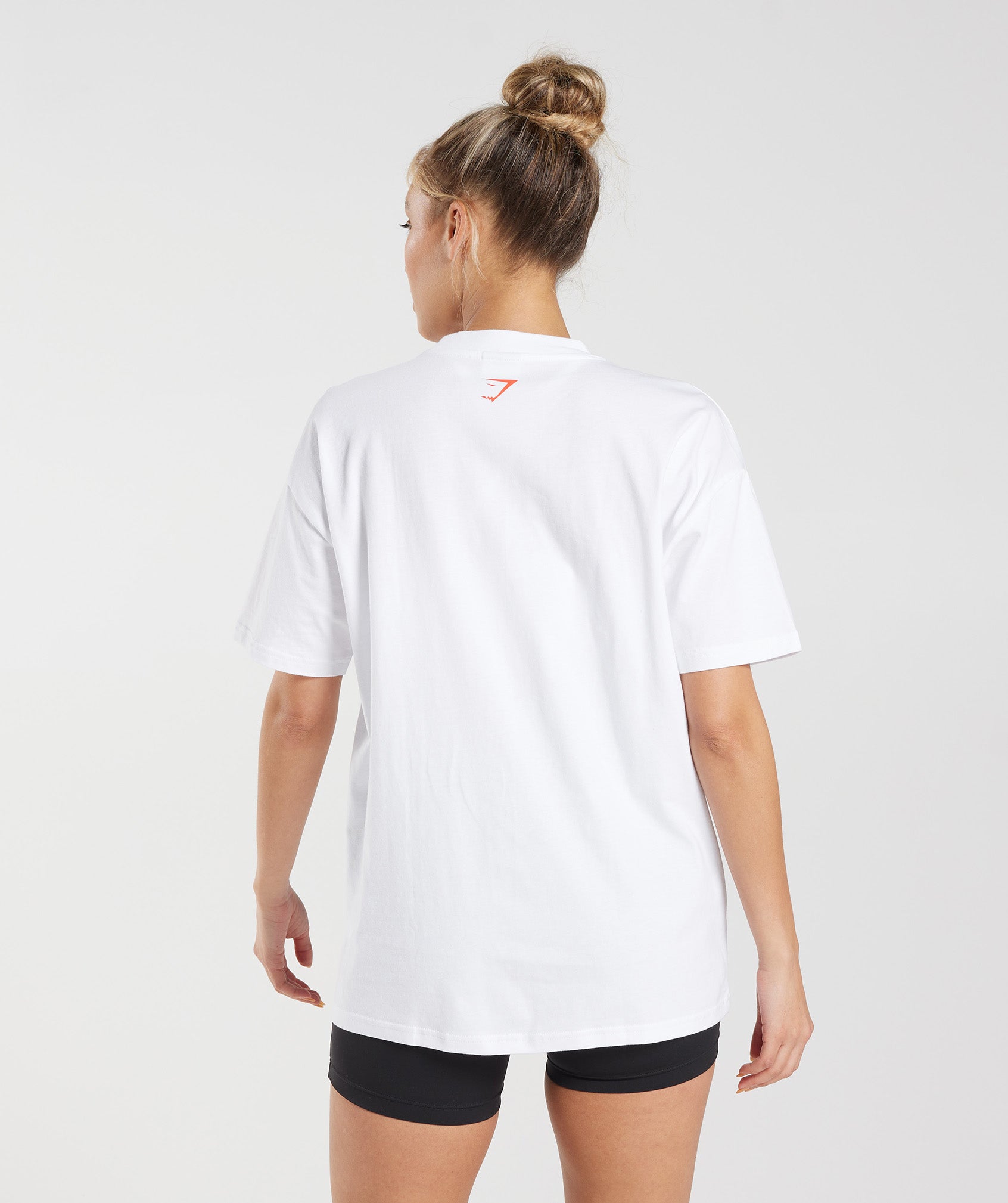 Retro Graphic Oversized T-Shirt in White - view 2