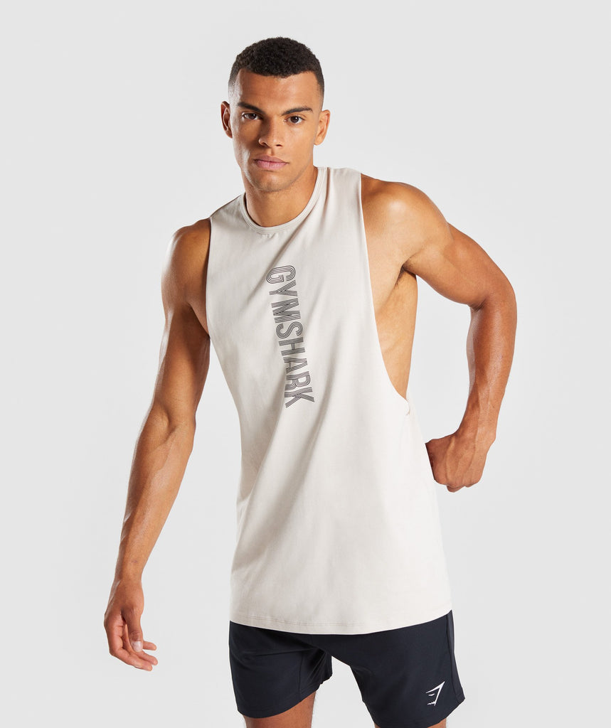 Gymshark Bold Tank - Washed Beige 1