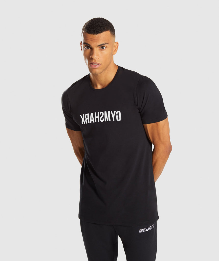 Gymshark Reverse T-Shirt - Black | Gymshark