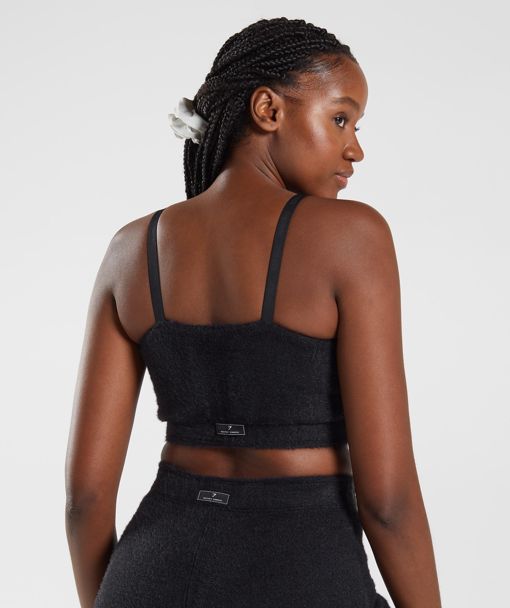 NEW GYMSHARK Elevate Longline SPORTS BRA (Cement Brown Spray Dye