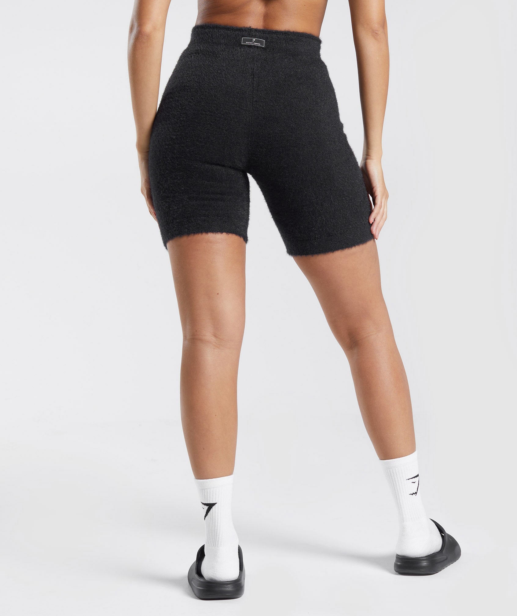 Whitney Eyelash Knit Shorts in Black - view 3