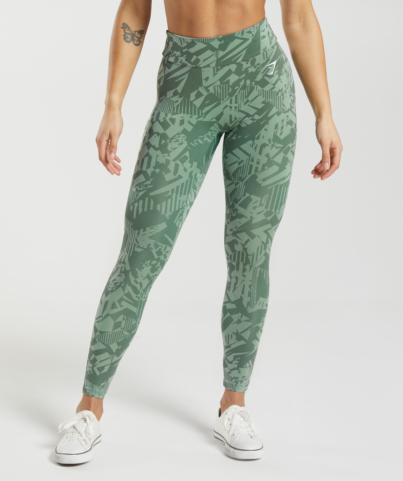 GS Power Original Leggings en Willow Green/Desert Sage Green