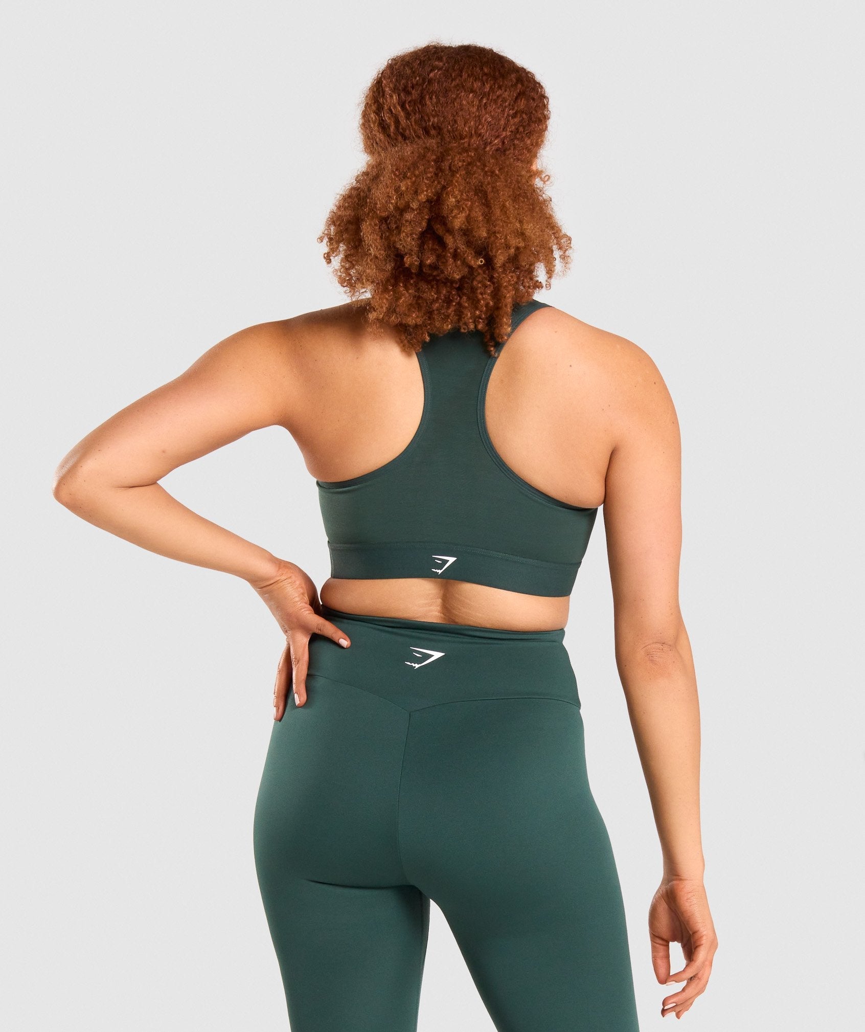 Lightweight High Support Sports Bra in Dark Green - view 3