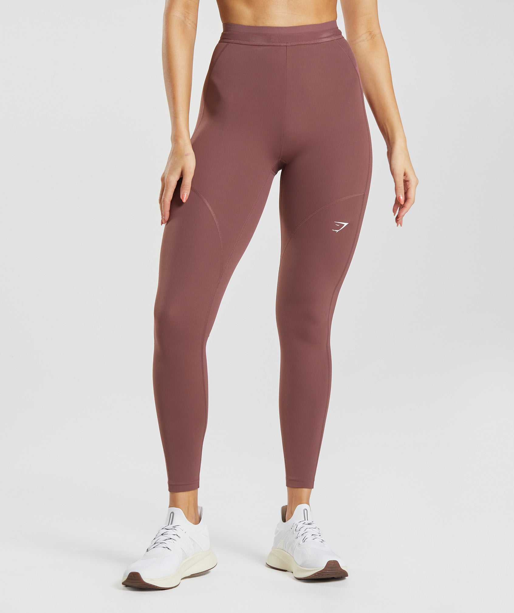 Gymshark Training Cropped Leggings - Cherry Brown - Extra Small in