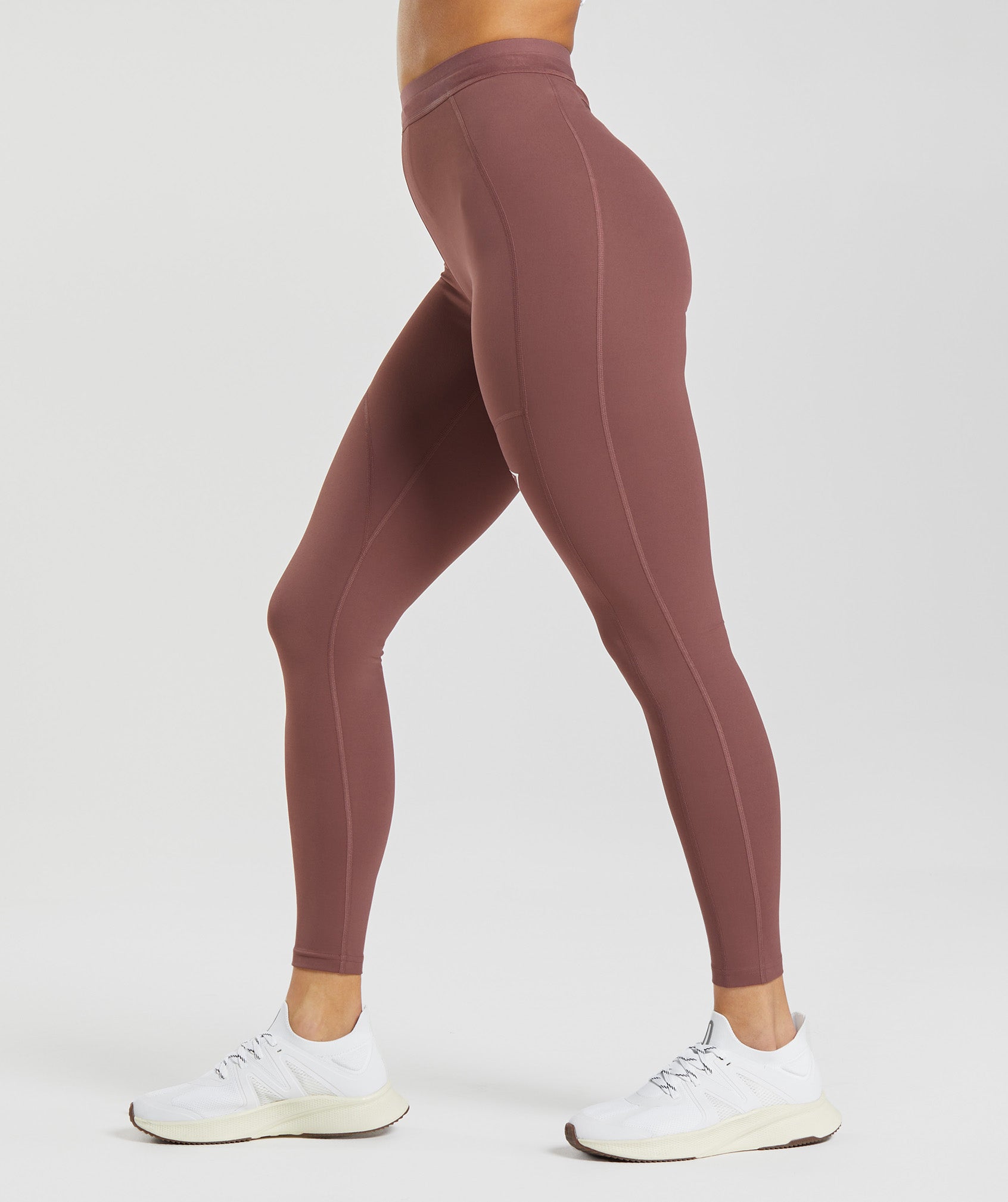 Gymshark Running Leggings - Magenta Brown