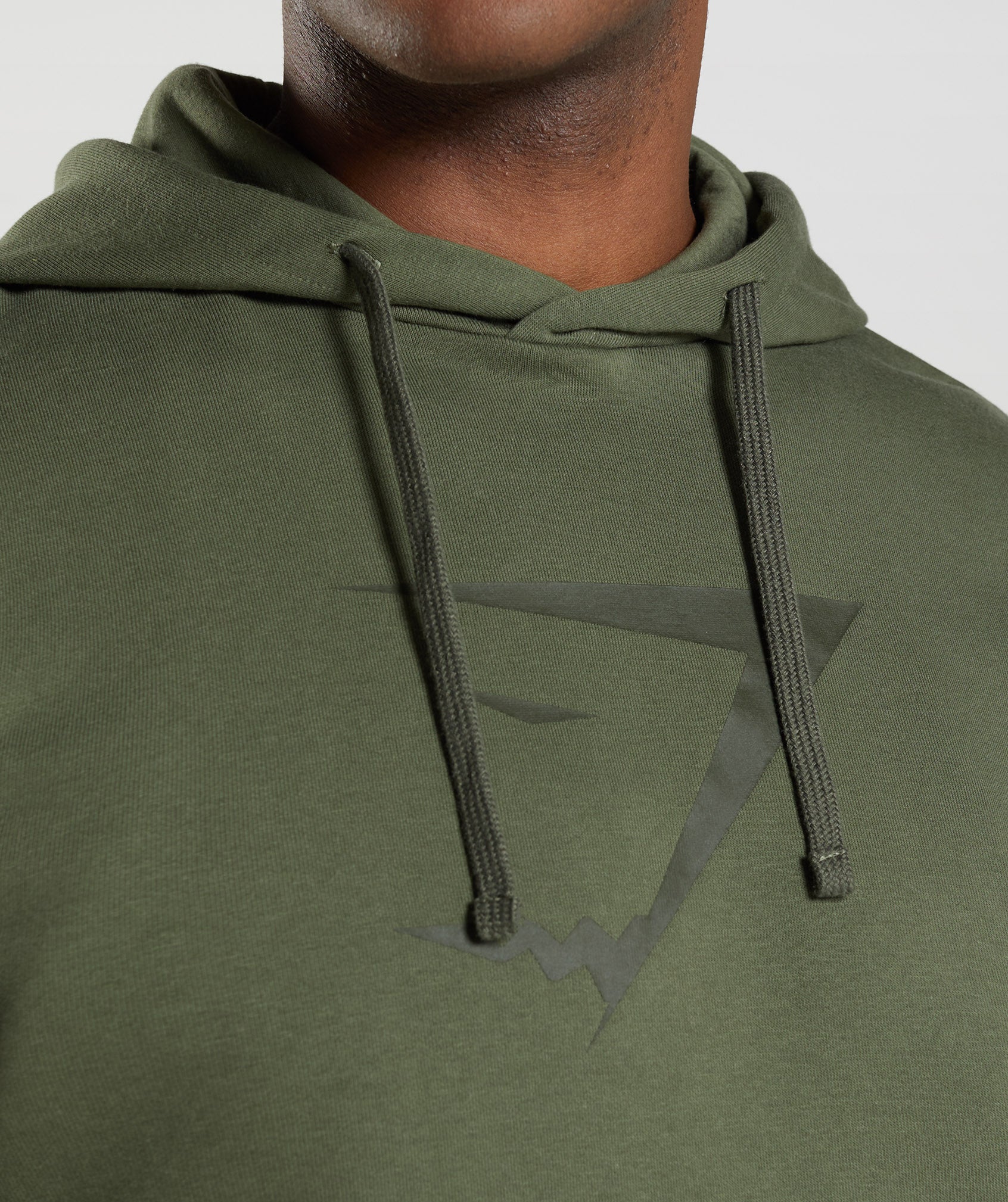 Sharkhead Infill Hoodie in Core Olive - view 3