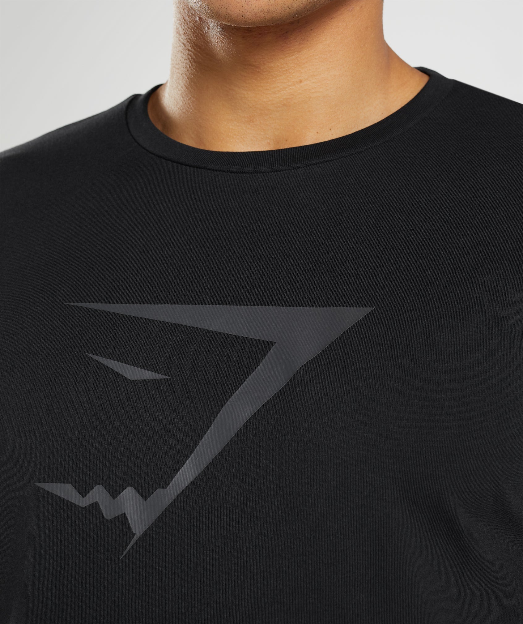 Sharkhead Infill T-Shirt in Black - view 3