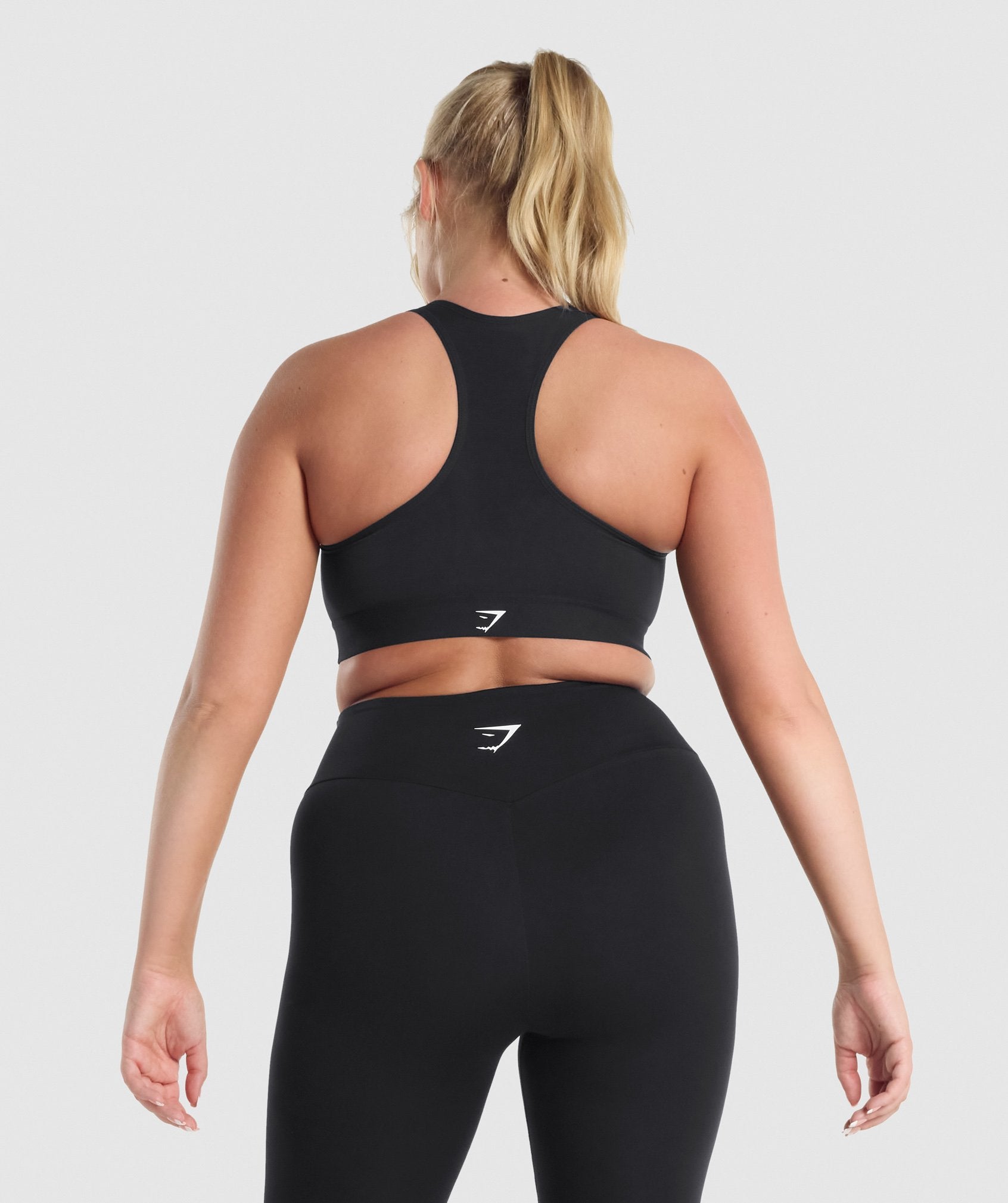 Lightweight High Support Sports Bra in  Black - view 2