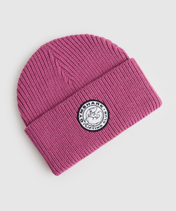 Gymshark Legacy Deep Cuff Beanie - Deep Pink | Gymshark