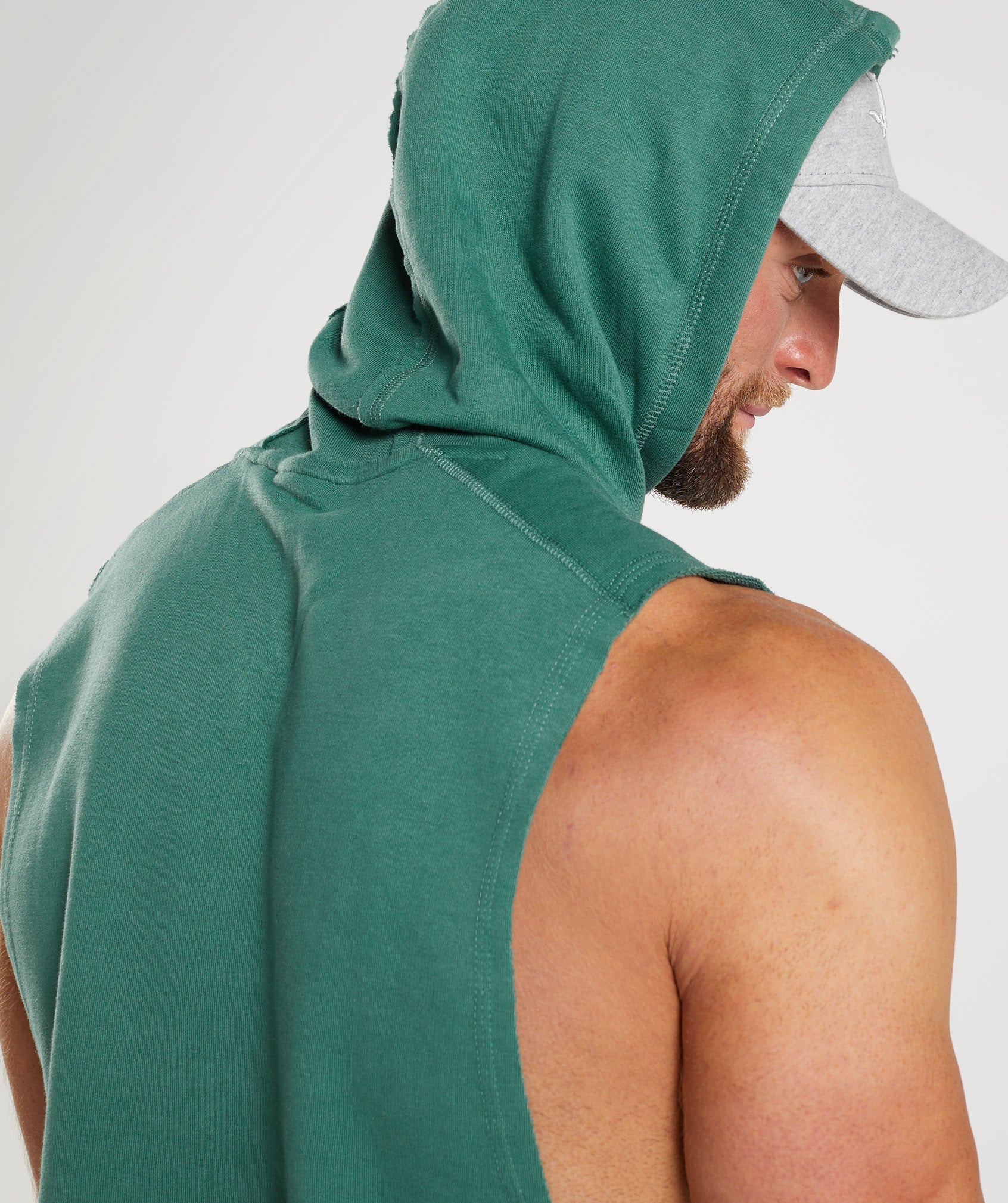 Legacy Drop Arm Hoodie in Hoya Green - view 5