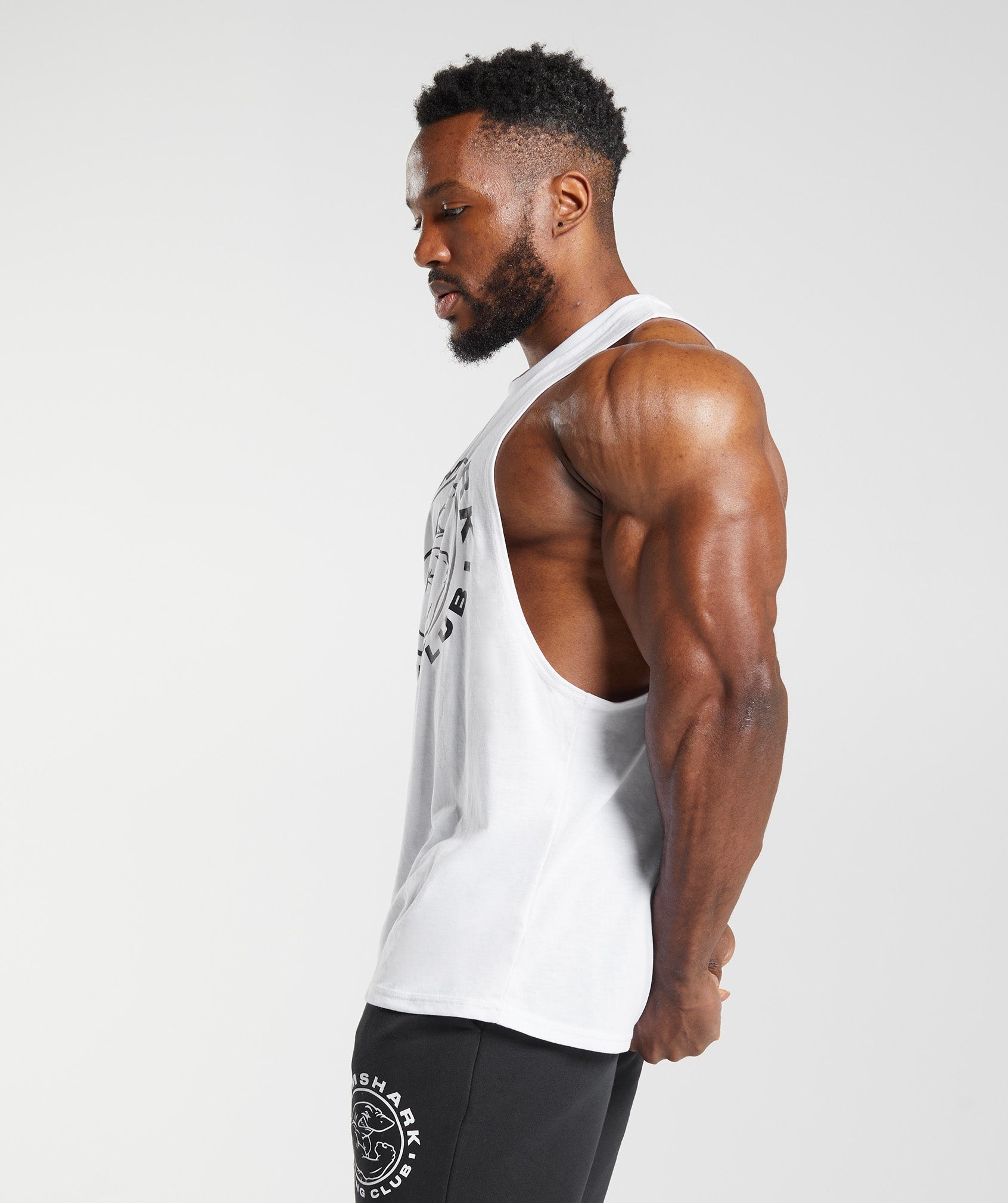 Gymshark React Drop Arm Tank - White