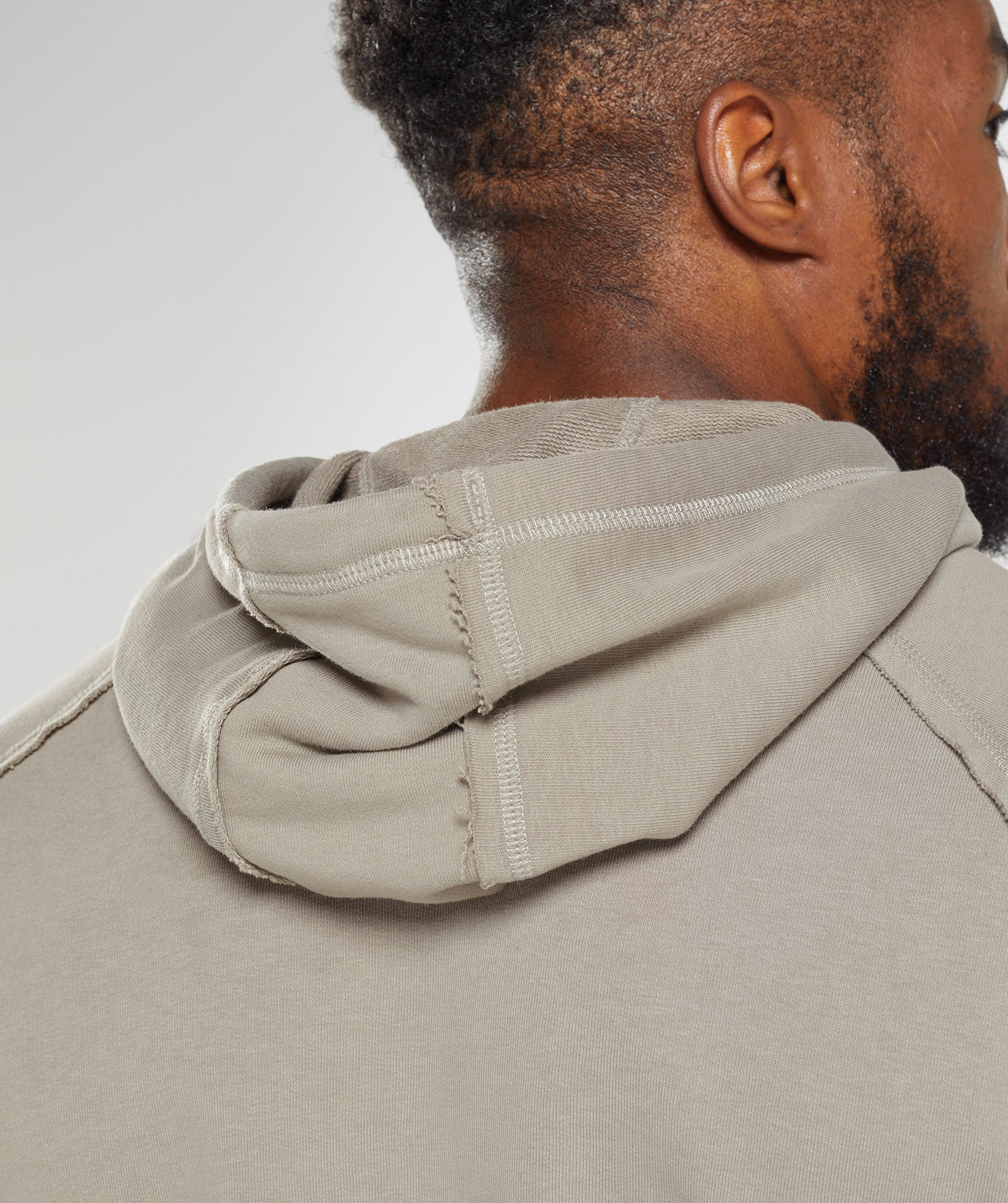 Gymshark Rest Day Essentials Hoodie - Ecru Brown