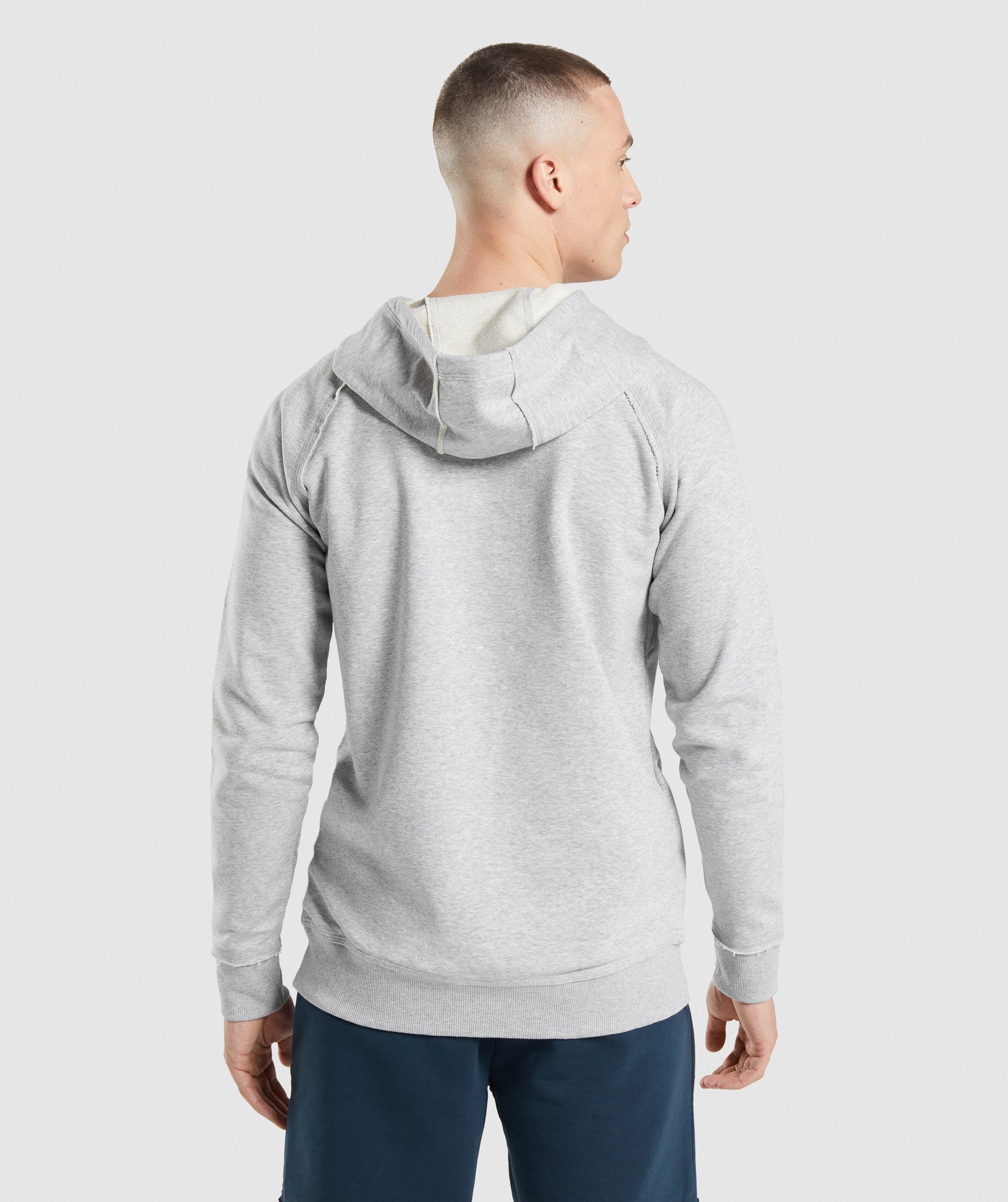 Legacy Hoodie in Light Grey Core Marl - view 2