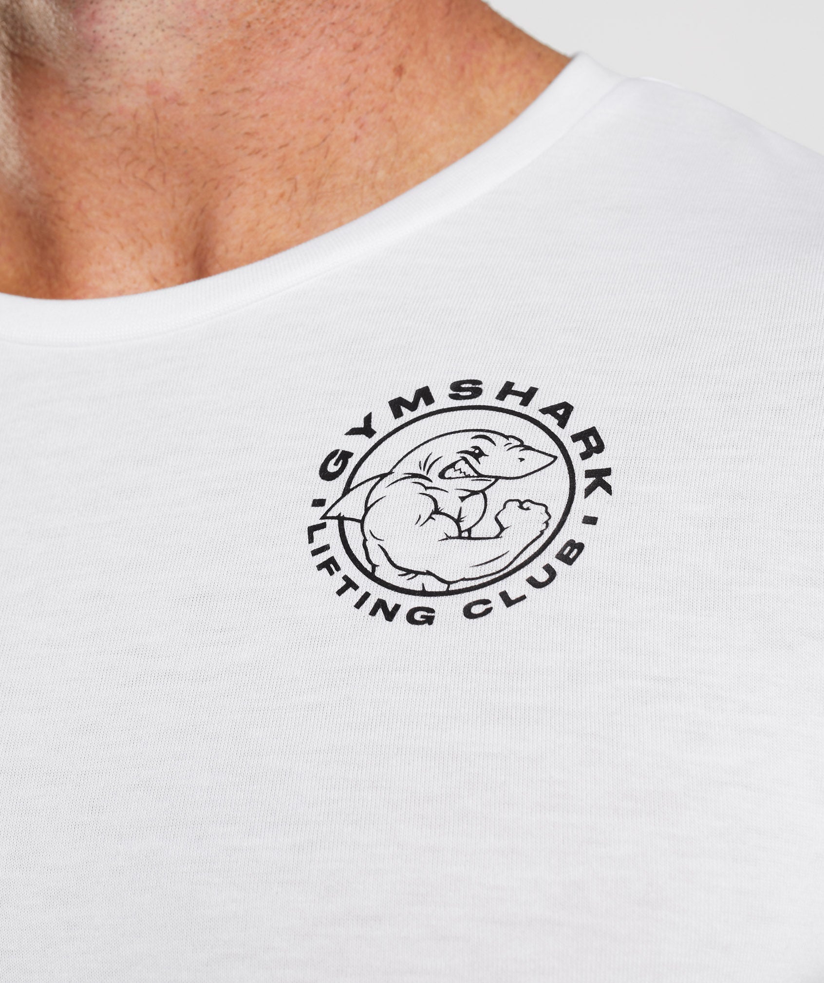 Gymshark Lifting Club Long Sleeve T-Shirt - White