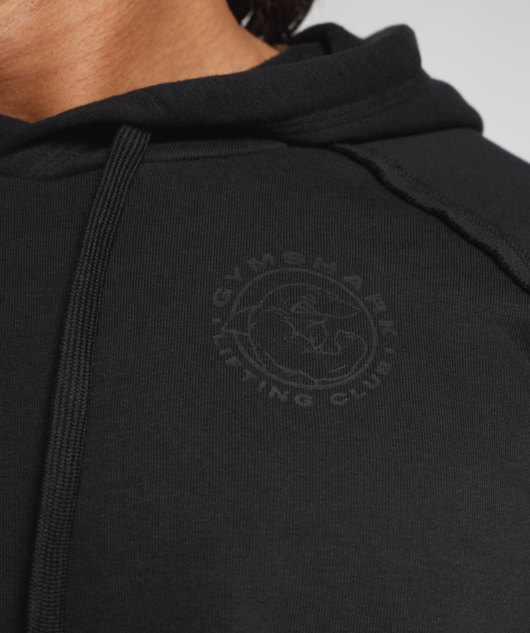 Legacy Short Sleeve Cropped Hoodie in Black - view 5