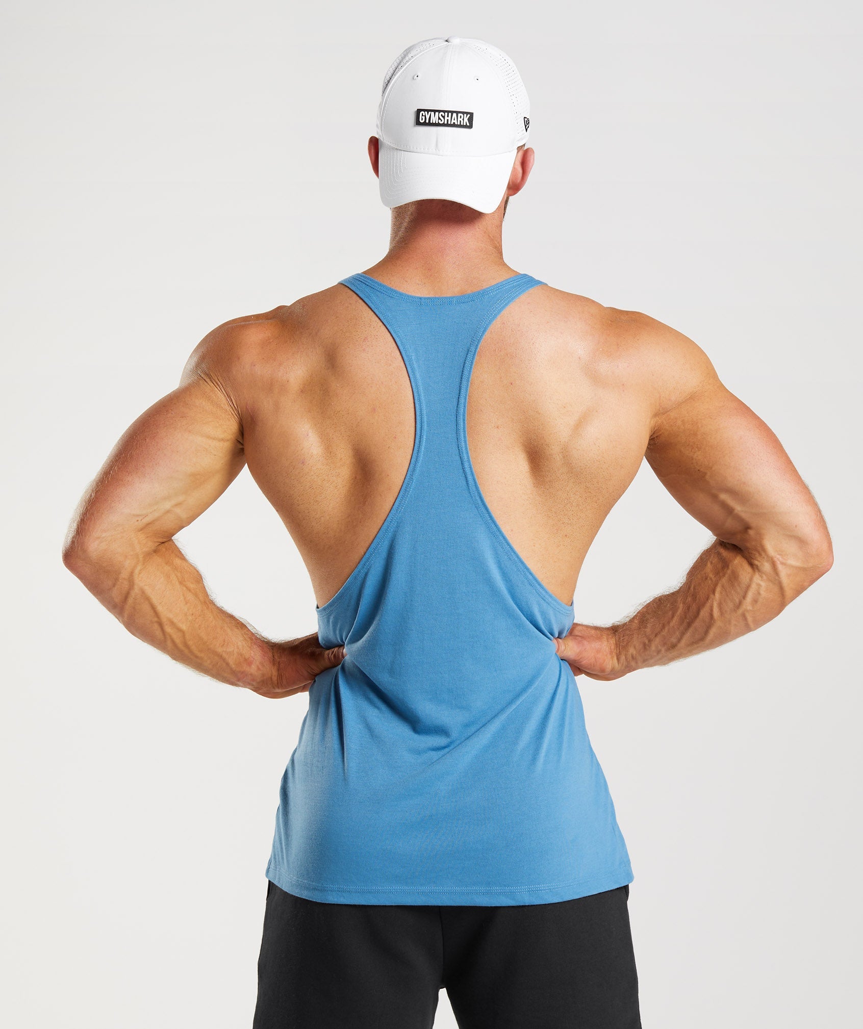 Gymshark Legacy Drop Arm Tank - Coastal Blue