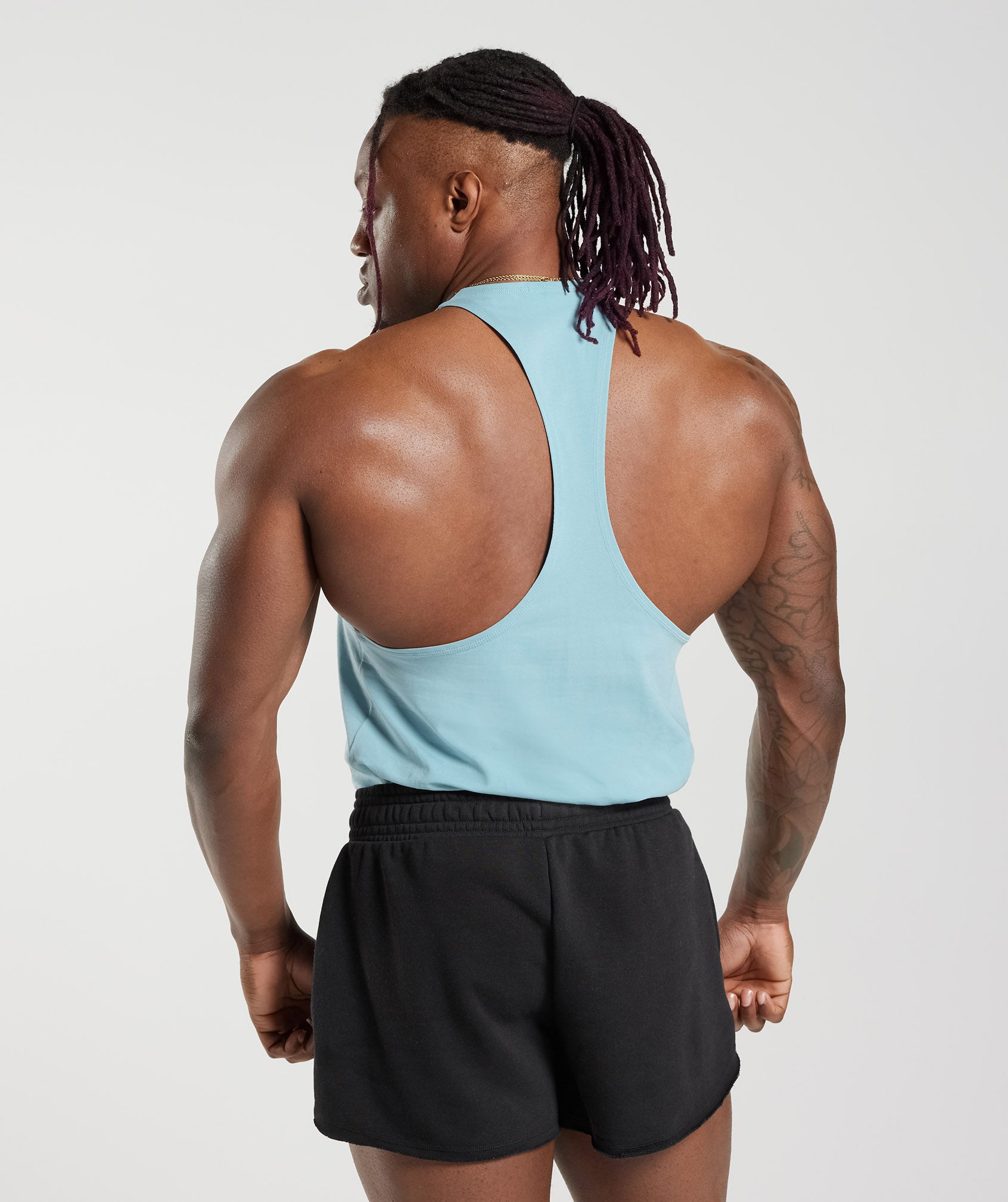 Gymshark Legacy Stringer - Iceberg Blue