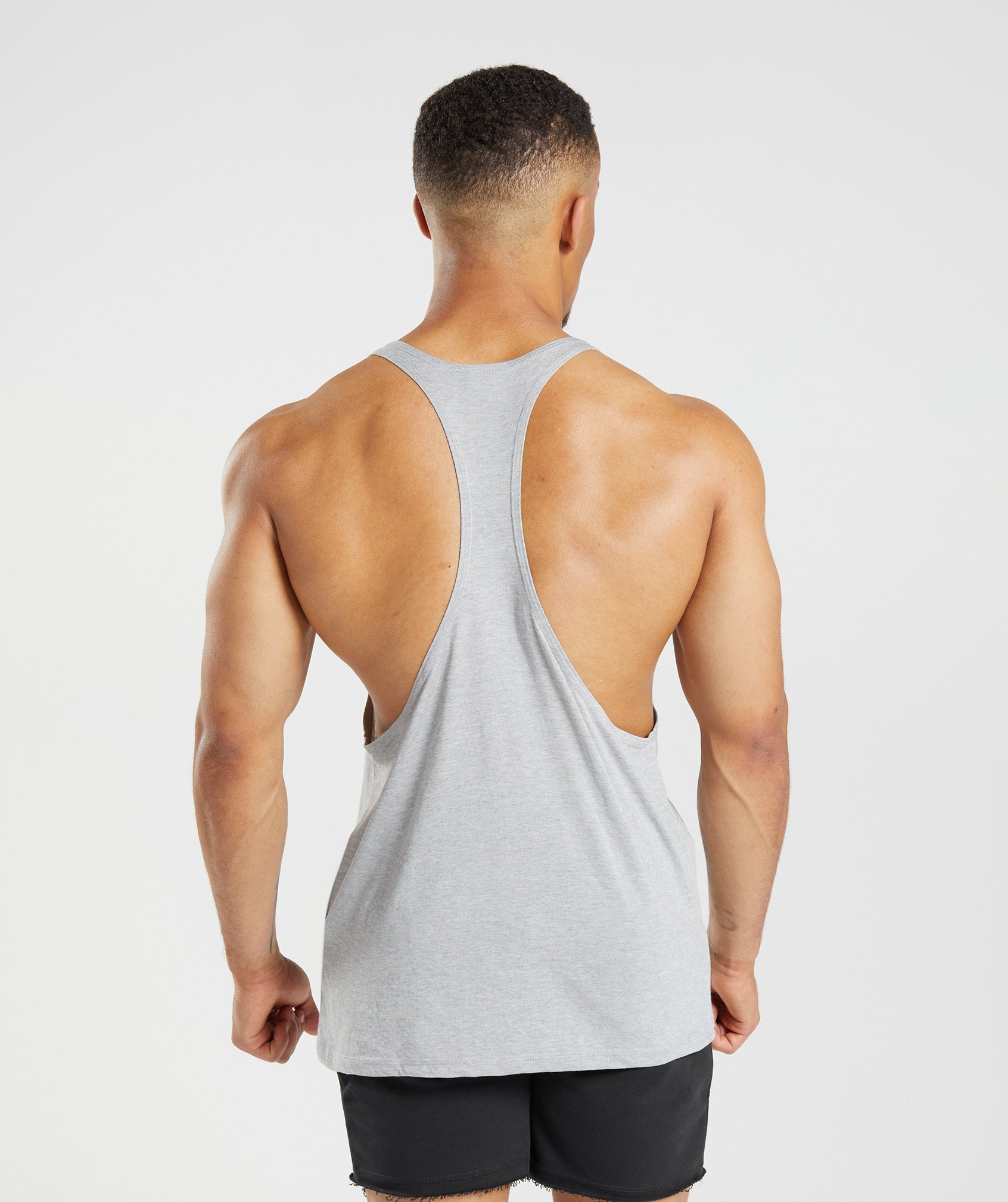 Gymshark Legacy Stringer - Light Grey Marl