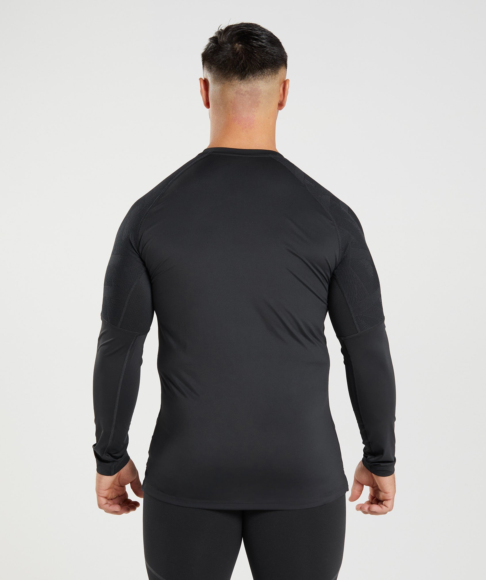 Solace Black Longline Shirt, Gymshark