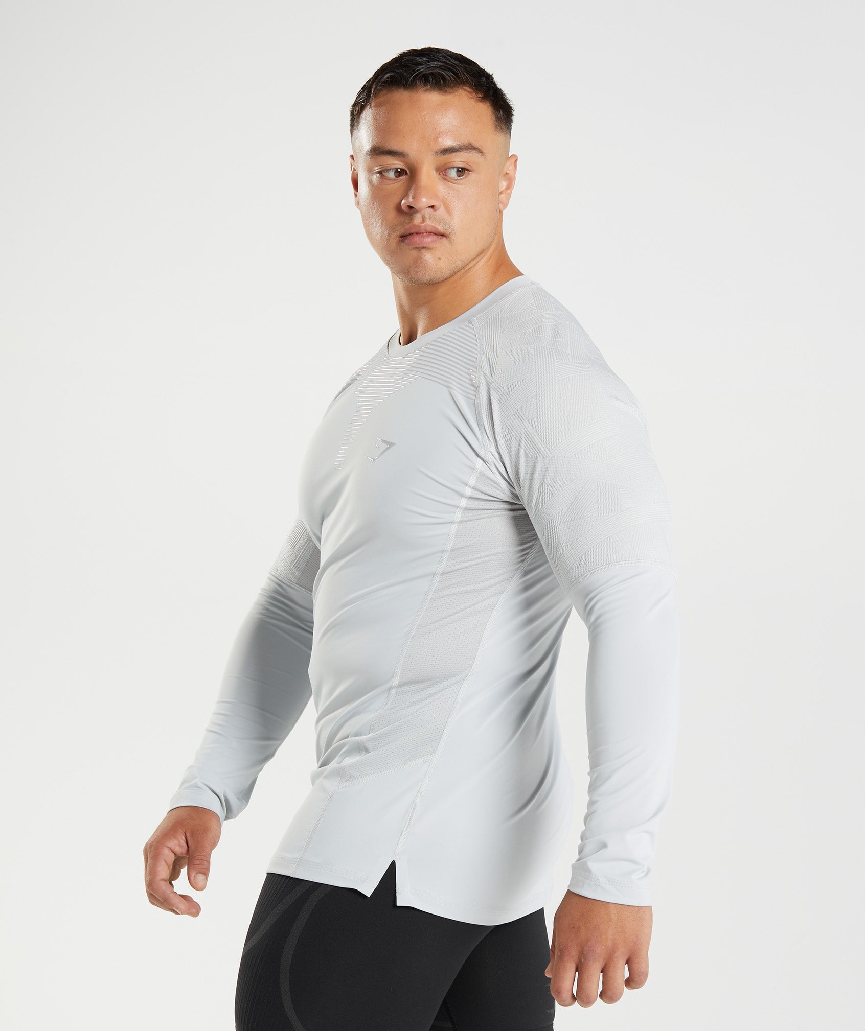 315 Long Sleeve T-Shirt in Light Grey - view 3