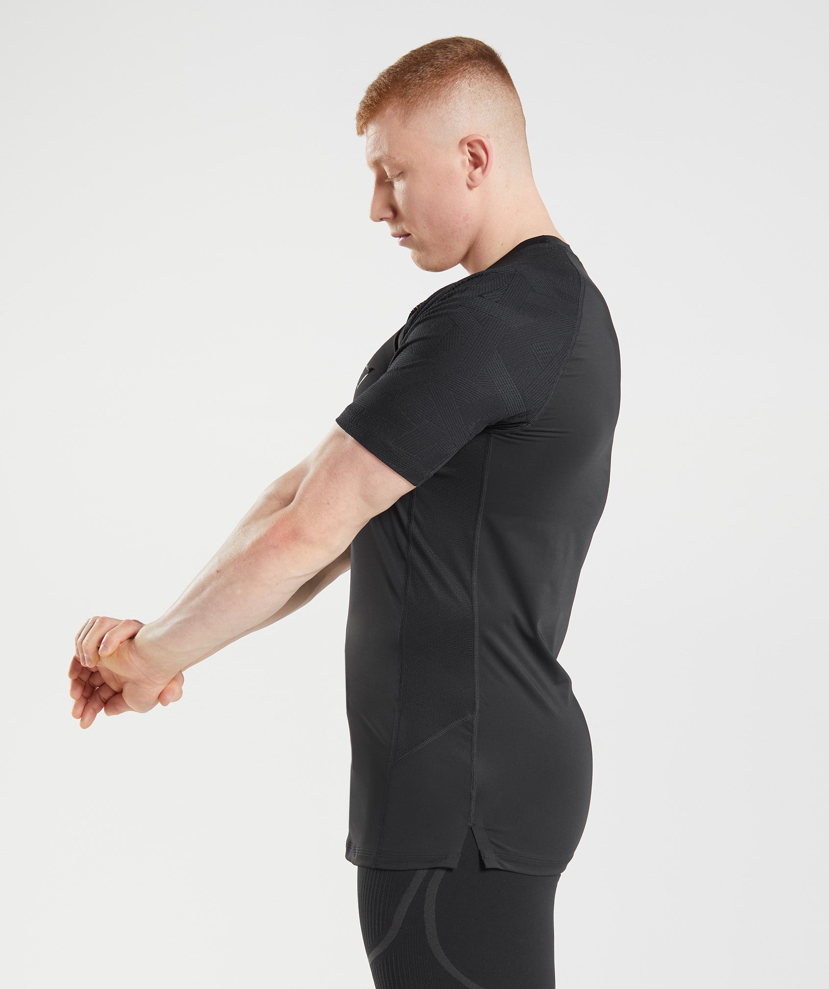 Gymshark 315 T-Shirt - Black/Charcoal