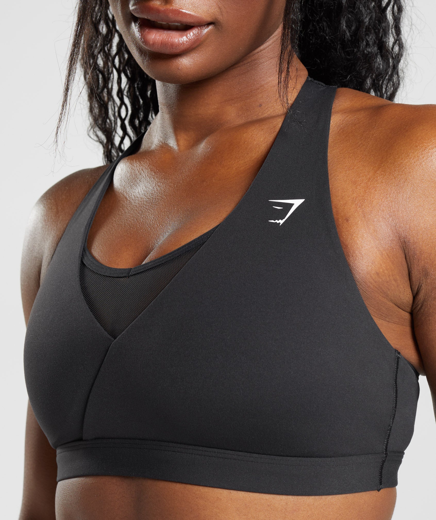 Shop Gymshark Breeze Lightweight Seamless Sports Bra - Black - Dick Smith