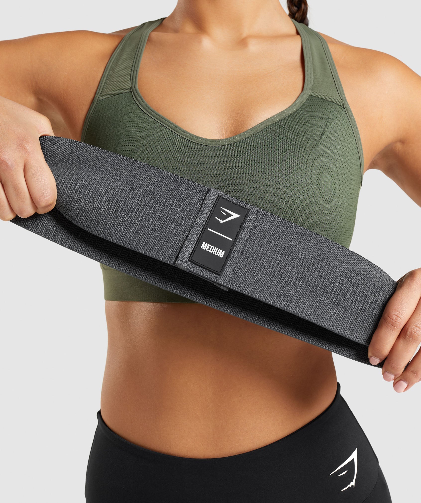 Medium Glute Band in Charcoal Grey - view 1
