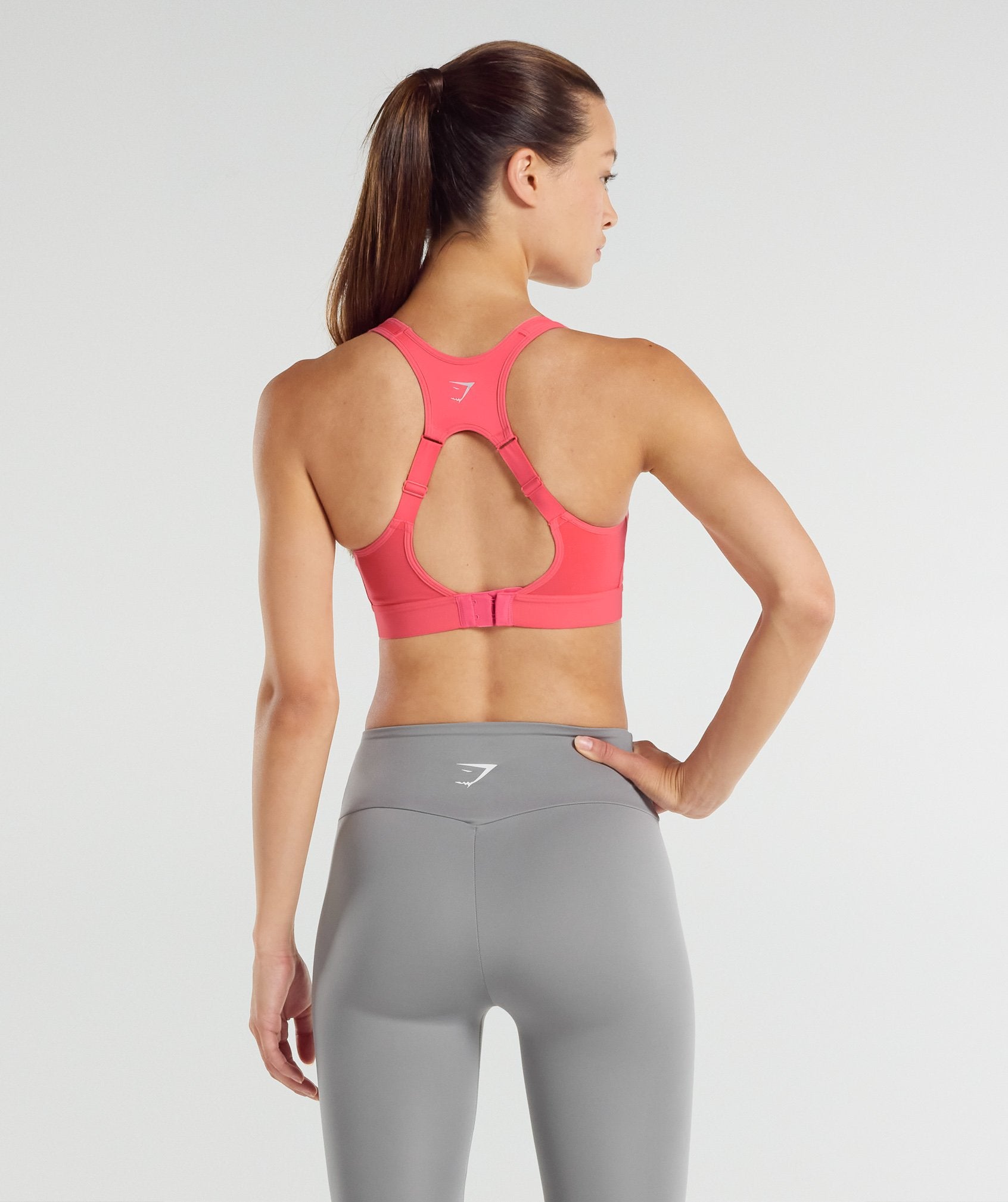 Open Back Sports Bra in Pink - view 2