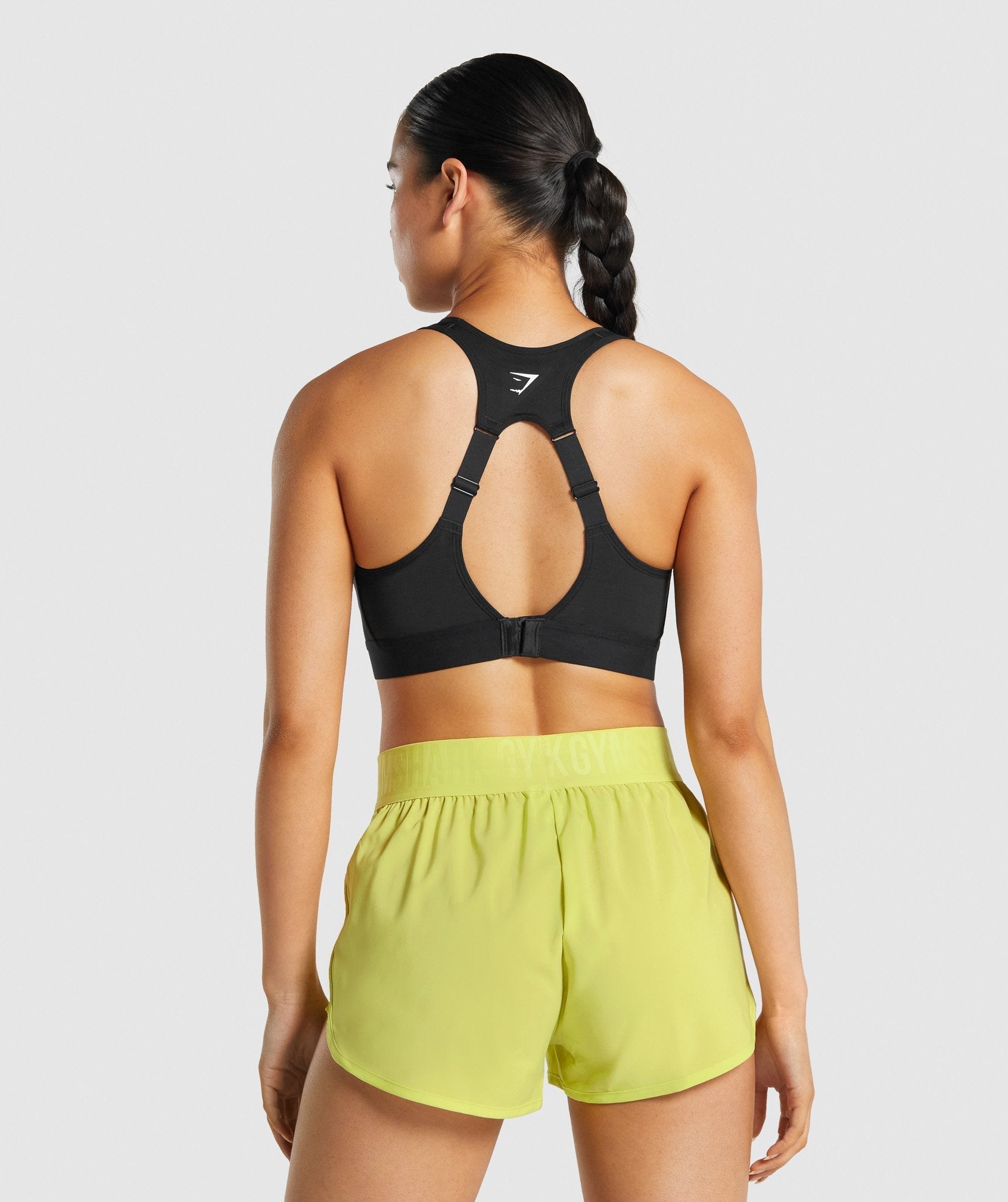 Open Back Sports Bra in Black