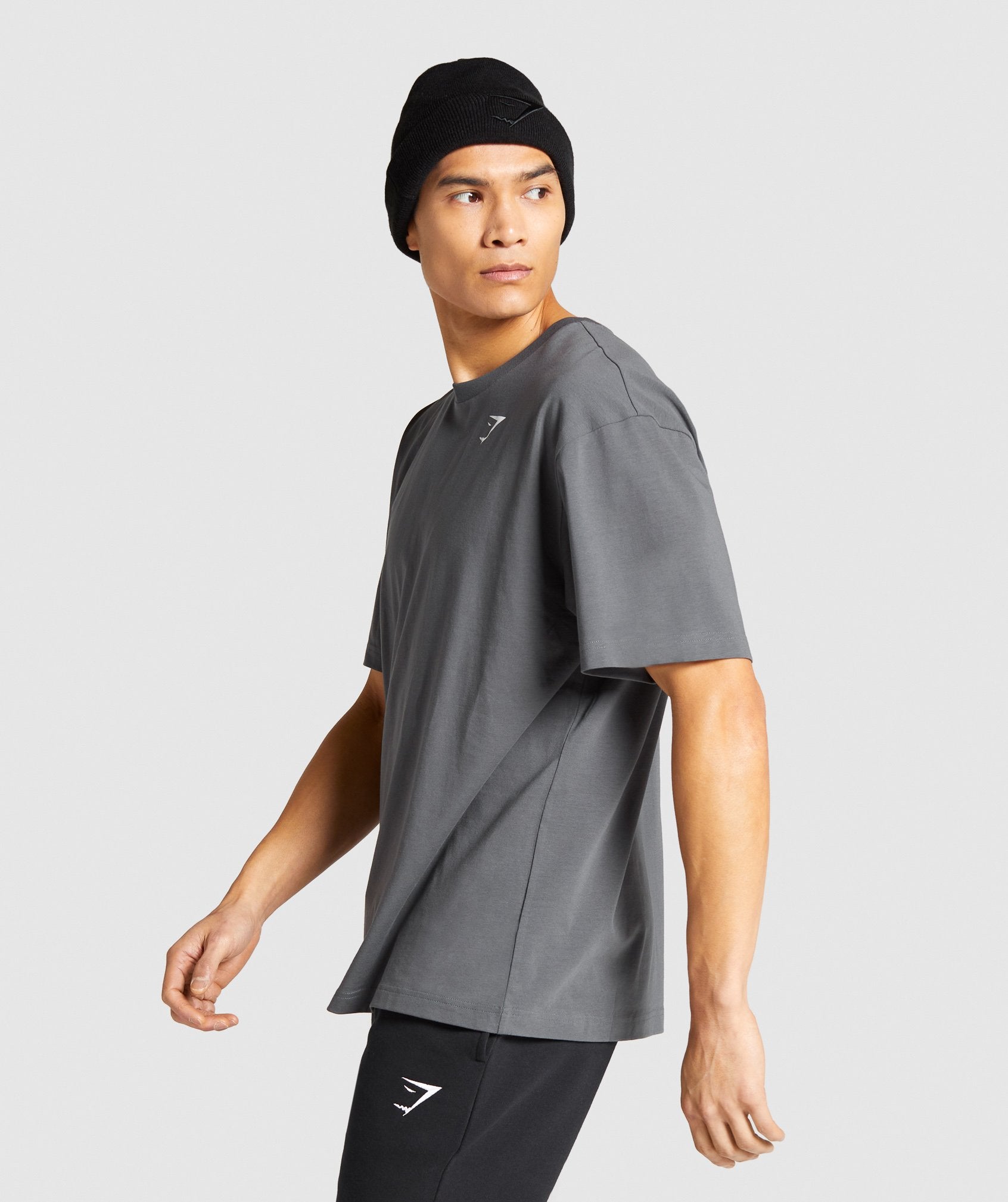 Essential Oversized T-Shirt in Charcoal - view 3