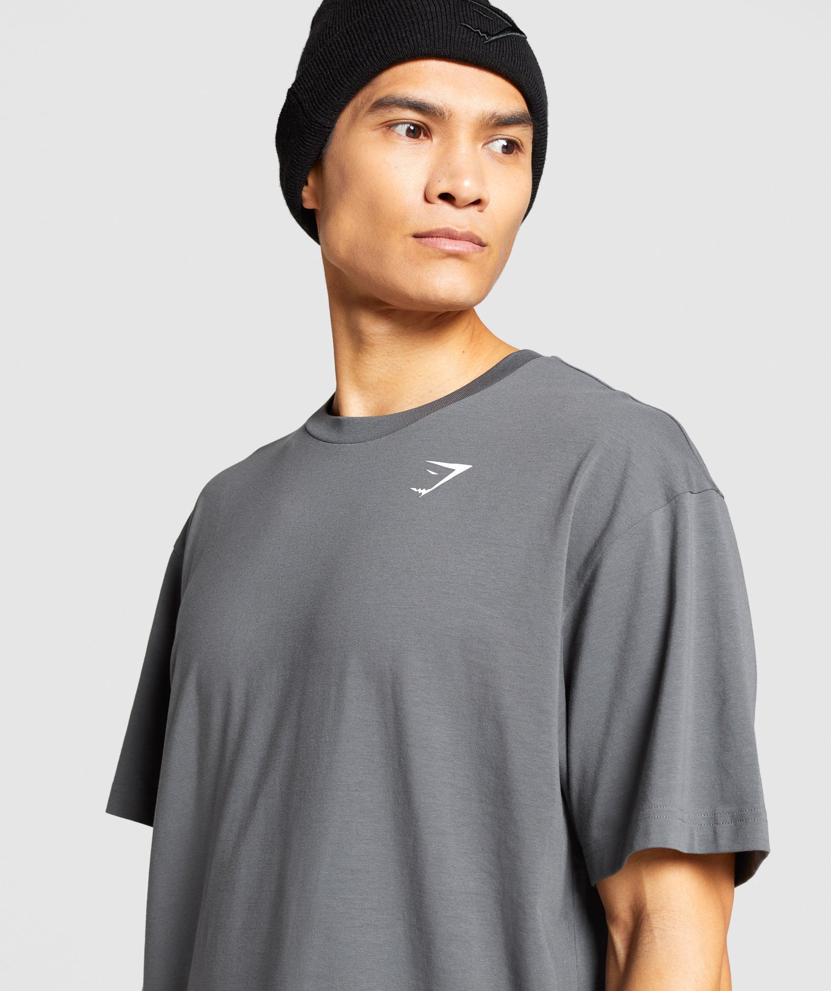 Essential Oversized T-Shirt in Charcoal - view 5