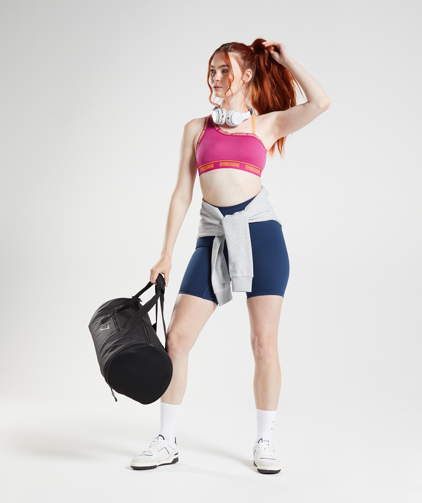 Koral Womens Rocket Energy Fitness Workout Sports Bra sz. S NWOT Black/Pink
