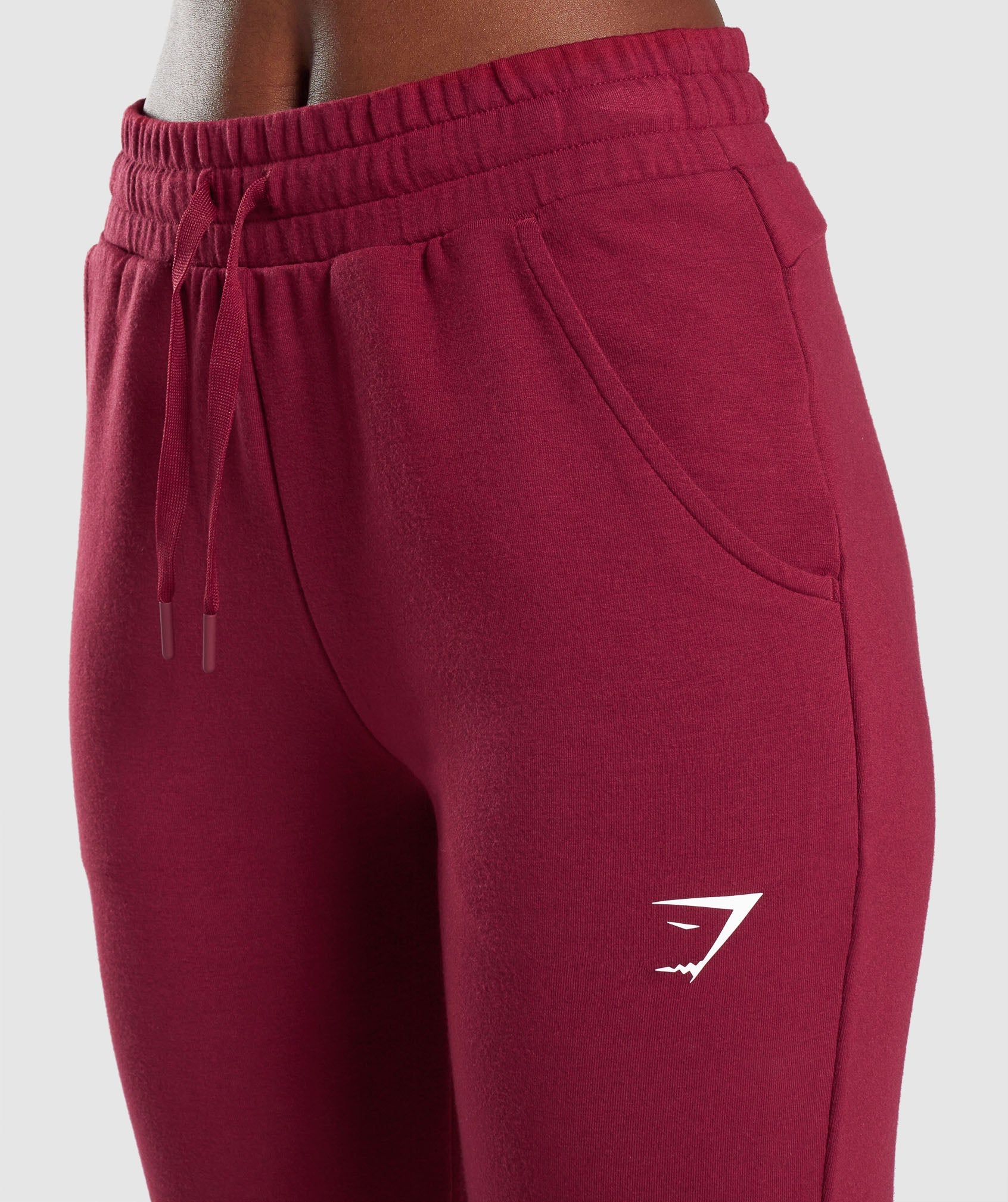 Gymshark Ark High Waisted Joggers - Berry Red