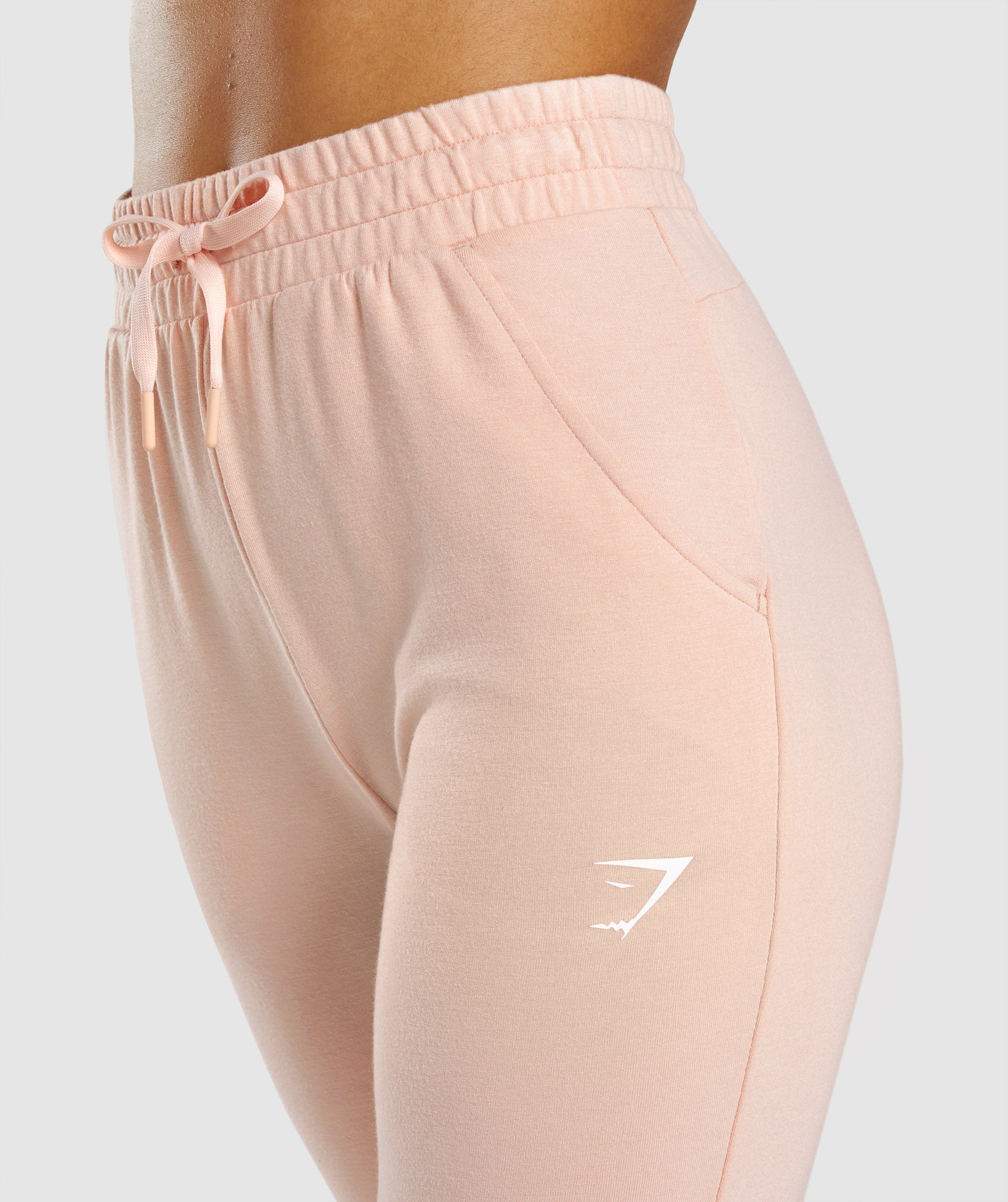 Women's Gymshark Pippa pants jogger leggings S offwhite white
