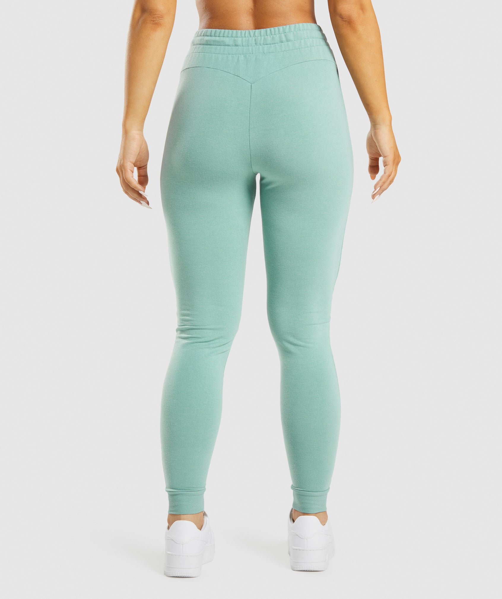 Gymshark Pippa Black High Waist White Logo Relaxed Fit Athletic Joggers  Medium M - $30 (14% Off Retail) - From maddie