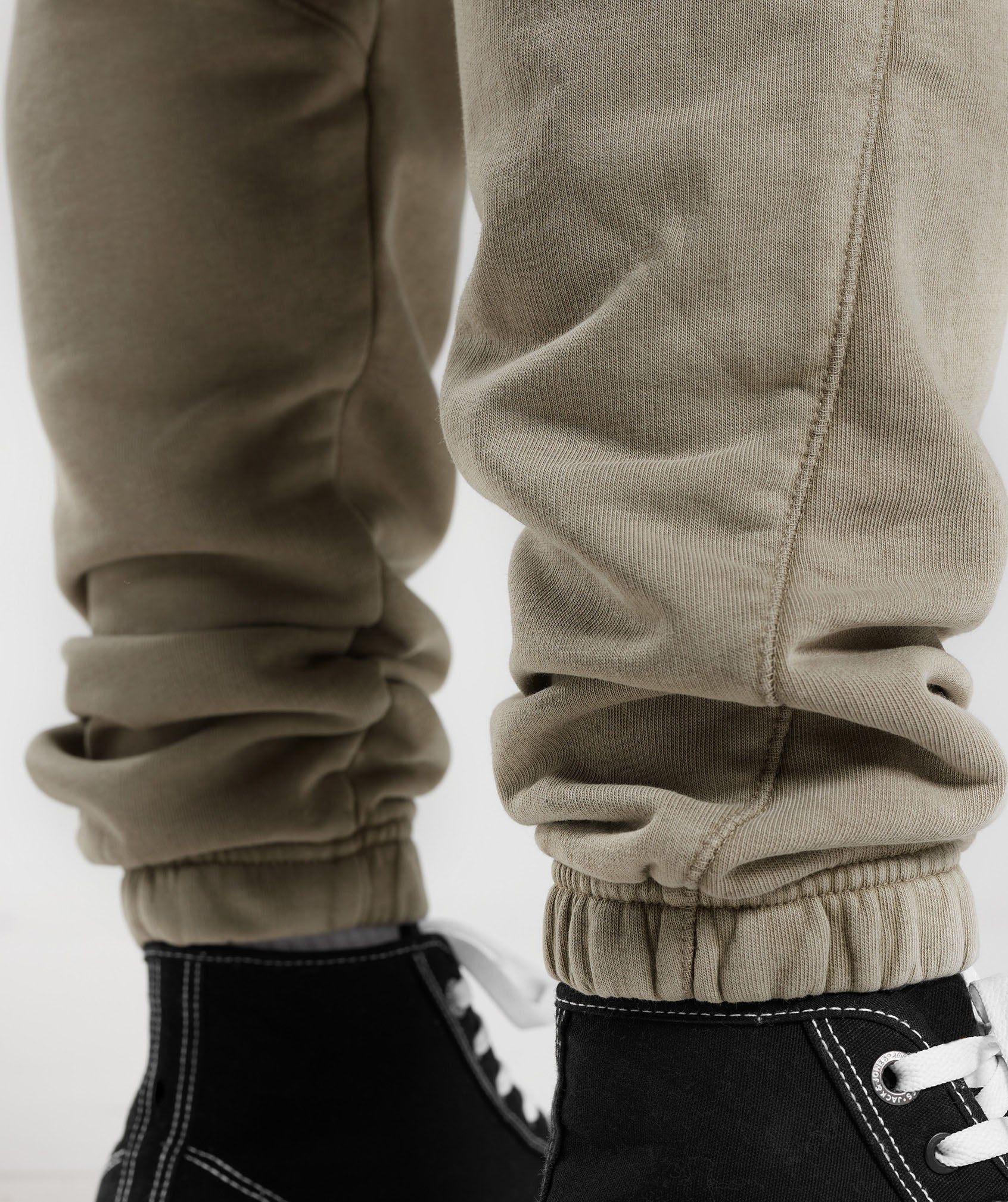 Power Washed Joggers in Ecru Brown - view 6