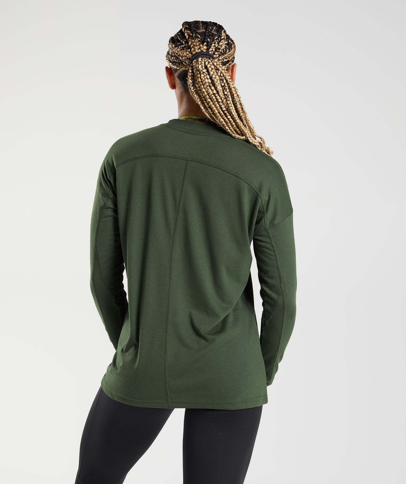 GS Power Long Sleeve T-Shirt in Moss Olive - view 2