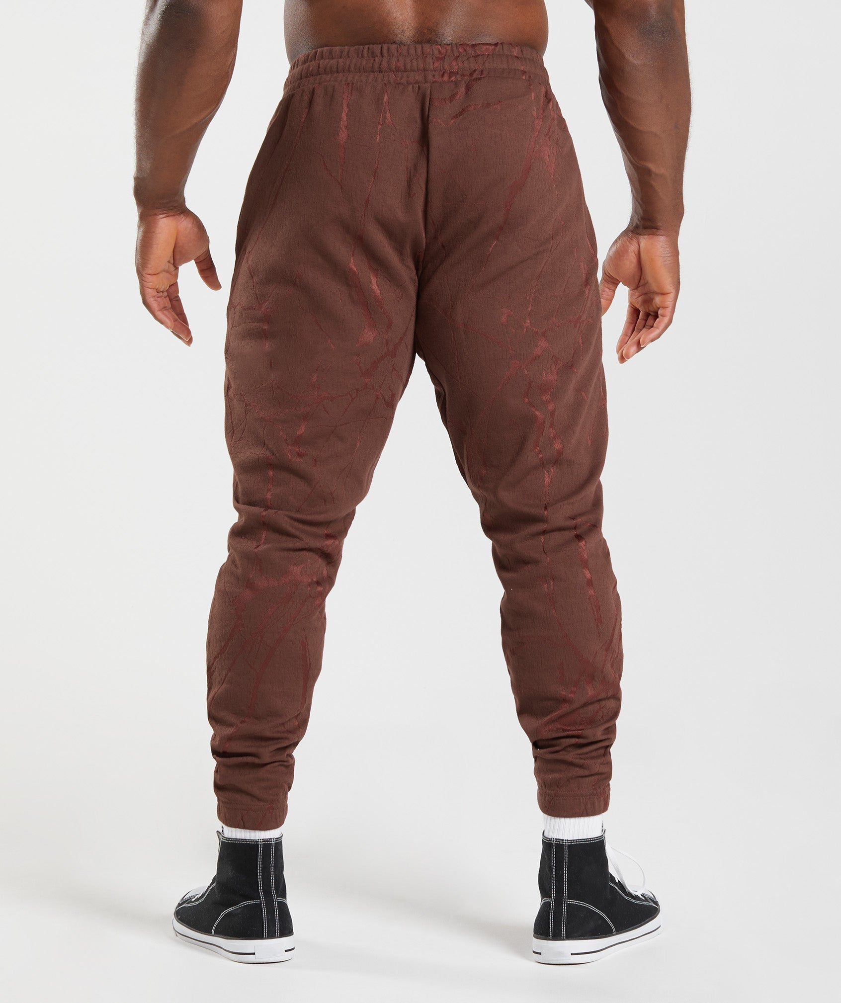 Gymshark Essential Oversized Joggers - Cherry Brown